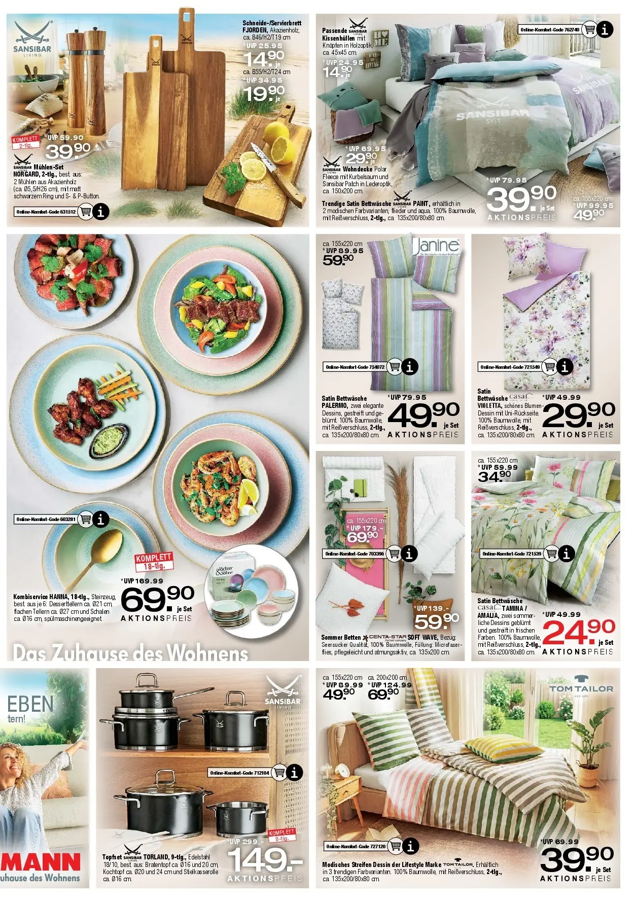 Ostermann Neue Möbel wirken Wunder (ab 02.05.2026) zum Blättern | Seite: 6 | Produkte: Decke, Bettwäsche, Blumen