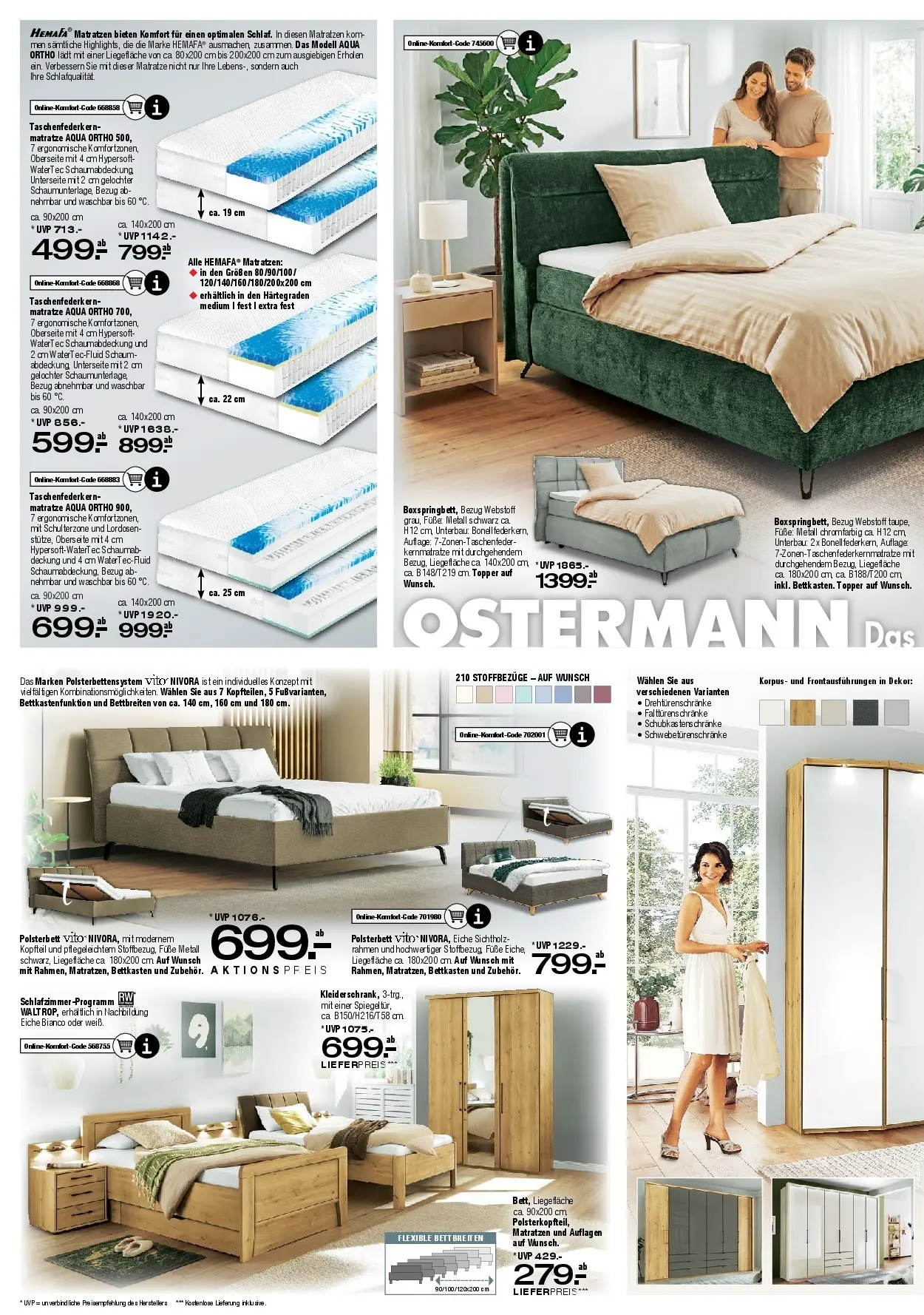 Ostermann Neue Möbel wirken Wunder (ab 02.05.2026) zum Blättern | Seite: 7 | Produkte: Matratze, Polsterbett, Topper, Kleid