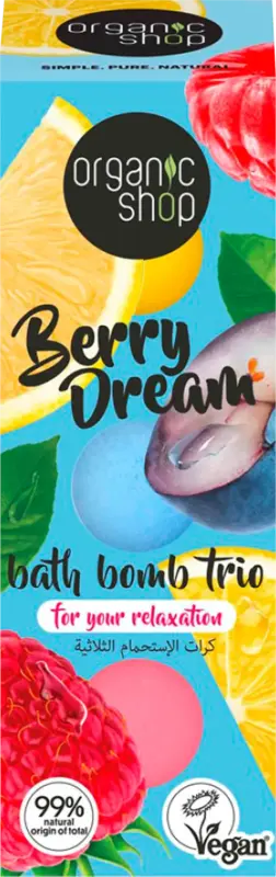 Bilă de baie efervescenta trioberry