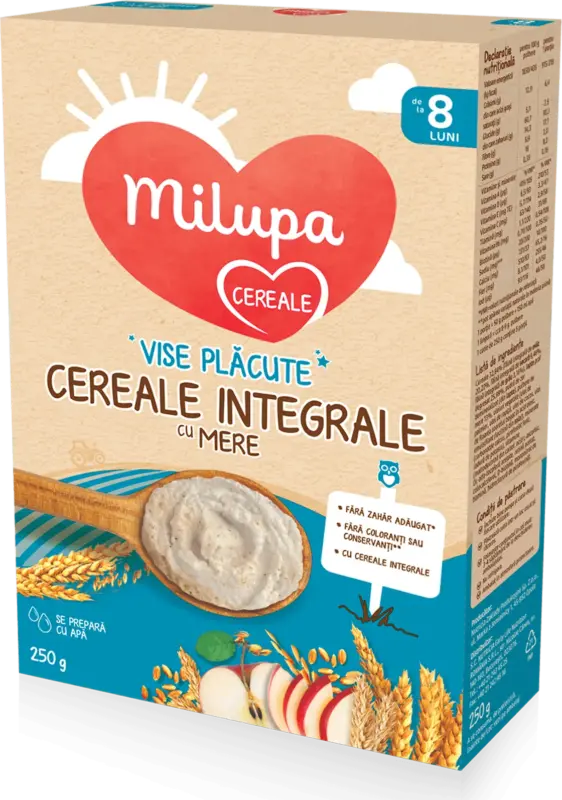 Cereale integrale cu mere Vise Plăcute 8+