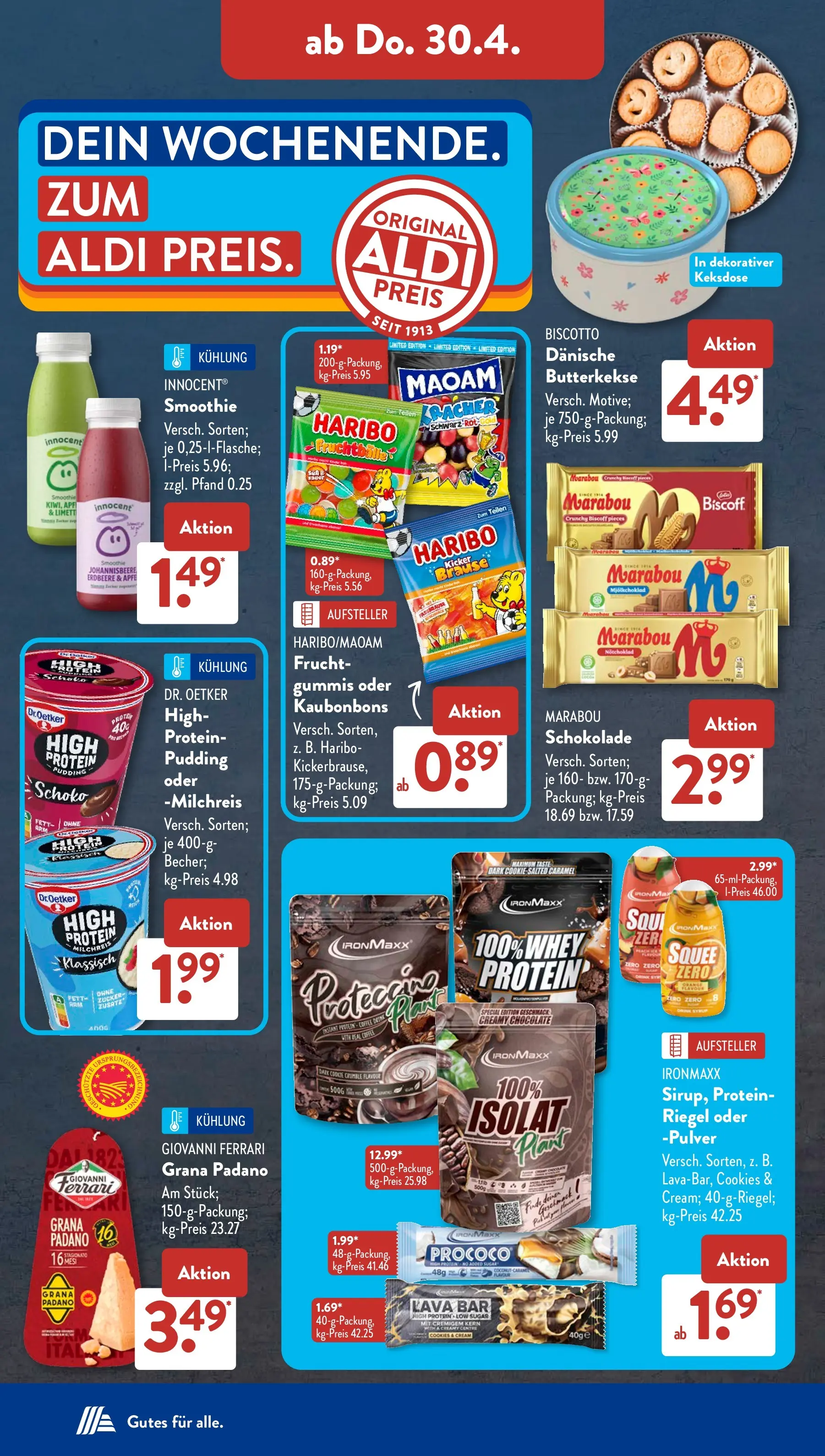 Aldi Süd - Aldi Süd: Wochenangebote (ab 26.04.2026) zum Blättern | Seite: 22 | Produkte: Schokolade, Tür, Pudding, Zucker