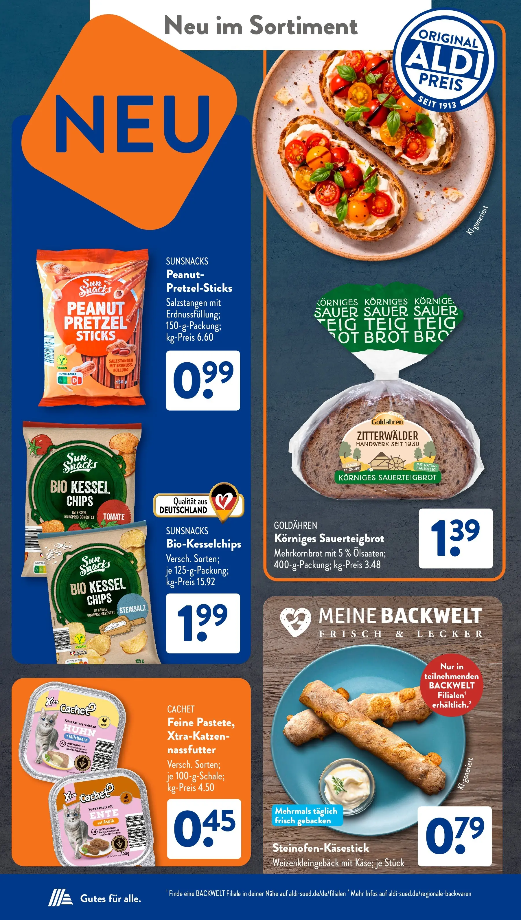 Aldi Süd - Aldi Süd: Wochenangebote (ab 26.04.2026) zum Blättern | Seite: 30 | Produkte: Brot, Chips, Ente