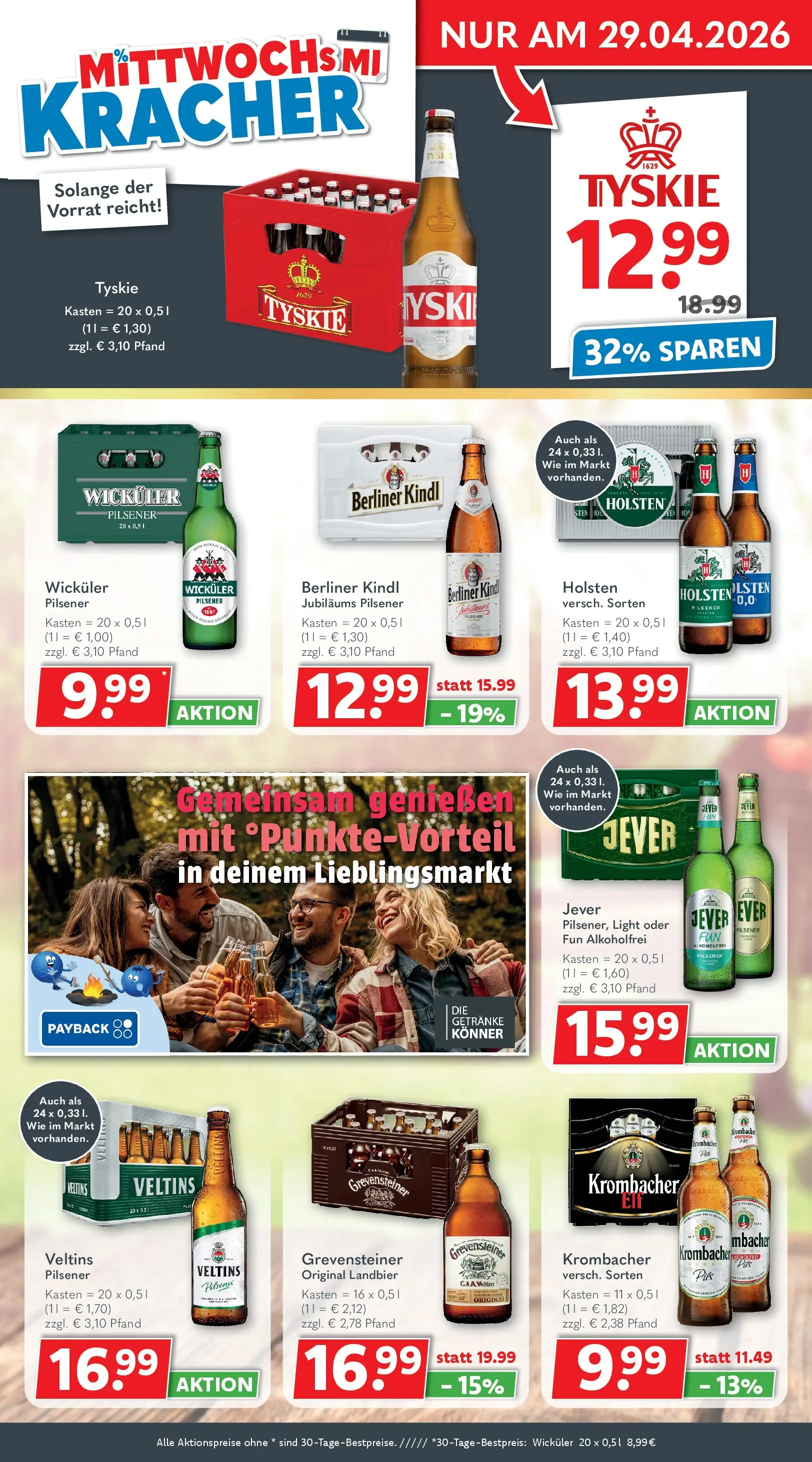 Getränkeland Getränkeangebote  Sandesneben, Ahrensburg  (ab 27.04.2026) zum Blättern | Seite: 2 | Produkte: Berliner, Holsten, Jever, Krombacher