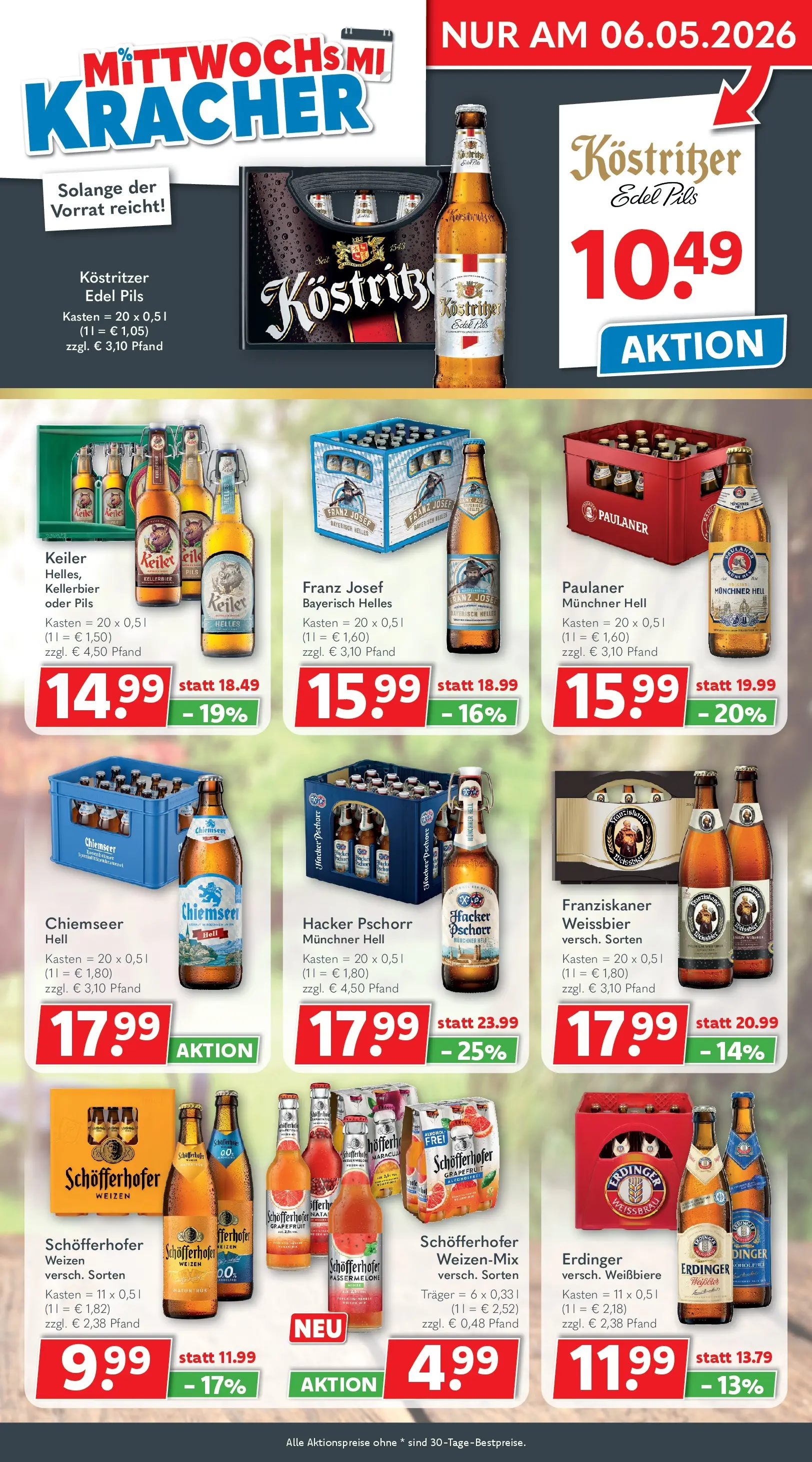 Getränkeland Getränkeangebote  Sandesneben, Ahrensburg  (ab 27.04.2026) zum Blättern | Seite: 3 | Produkte: Weißbier, Pils, Grapefruit, Wassermelone