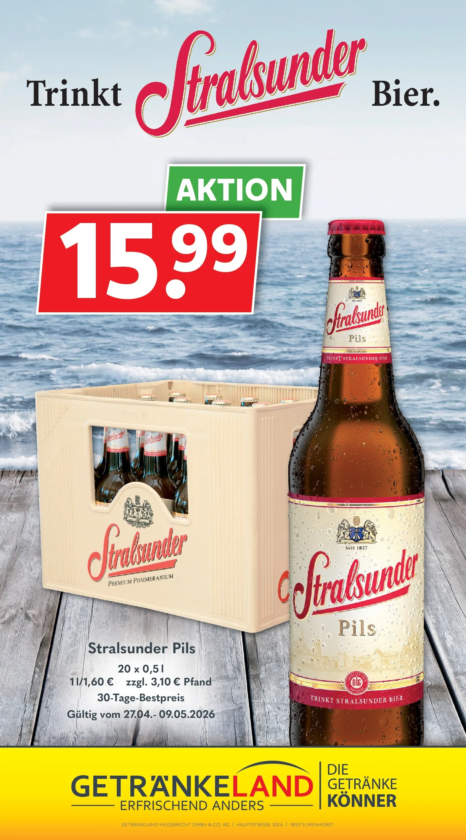 Getränkeland Getränkeangebote  Sandesneben, Ahrensburg  (ab 27.04.2026) zum Blättern | Seite: 10 | Produkte: Bier, Pils