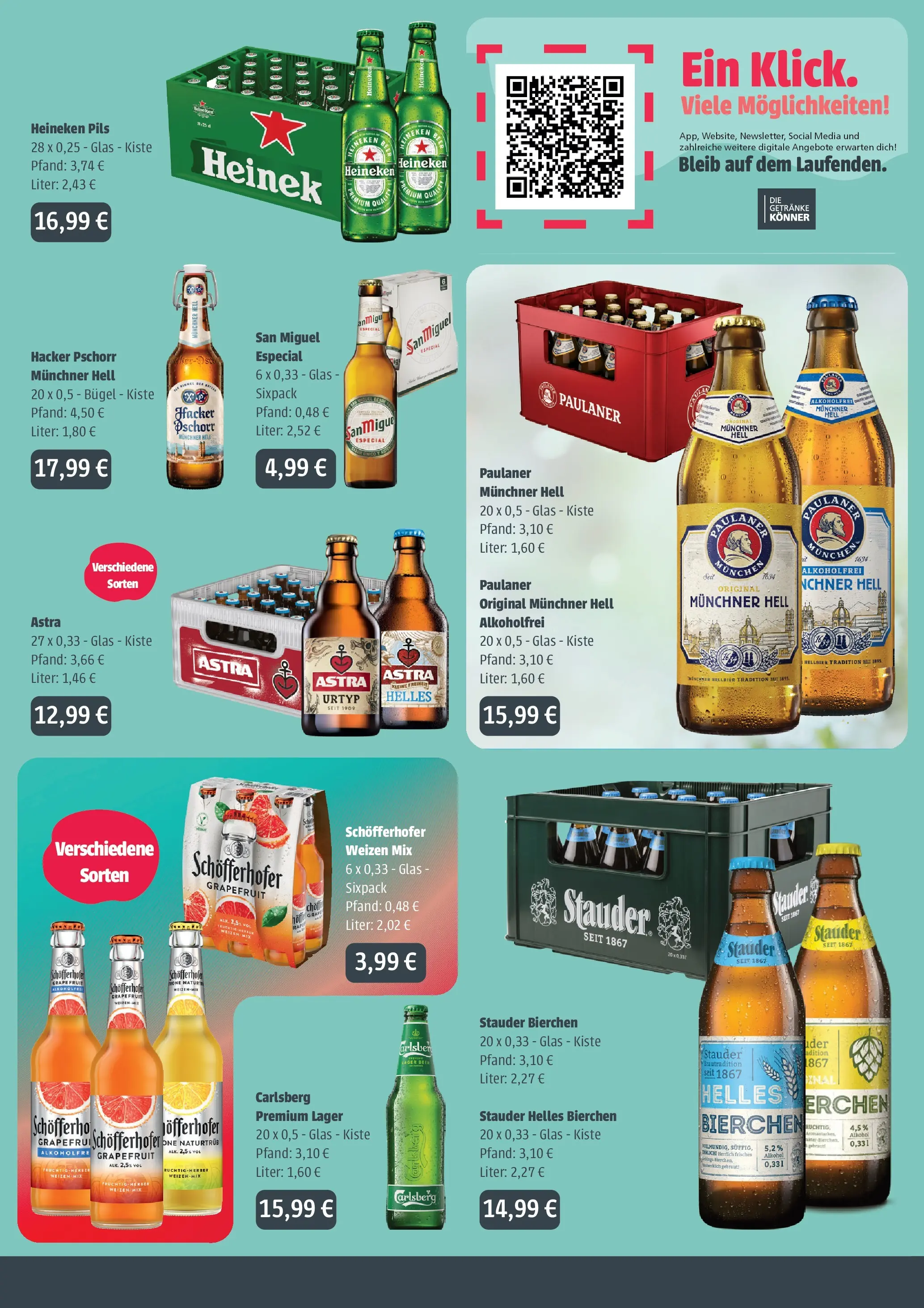 Angebote - Getränke Ellerkamp: Getränkeangebote (ab 26.04.2026) zum Blättern | Seite: 2 | Produkte: Pils, Heineken, Grapefruit, Paulaner