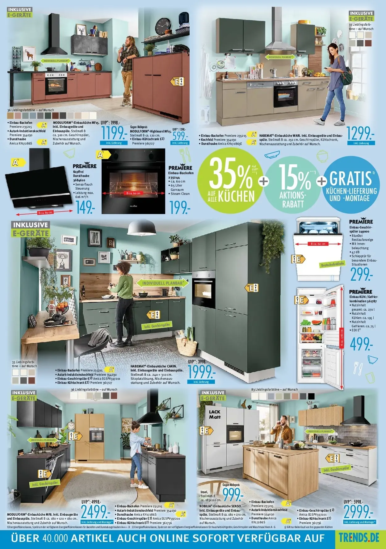 Trends Neue Möbel wirken Wunder (ab 02.05.2026) zum Blättern | Seite: 7 | Produkte: Einbauküche, Kühlschrank, Backofen, Kuchen