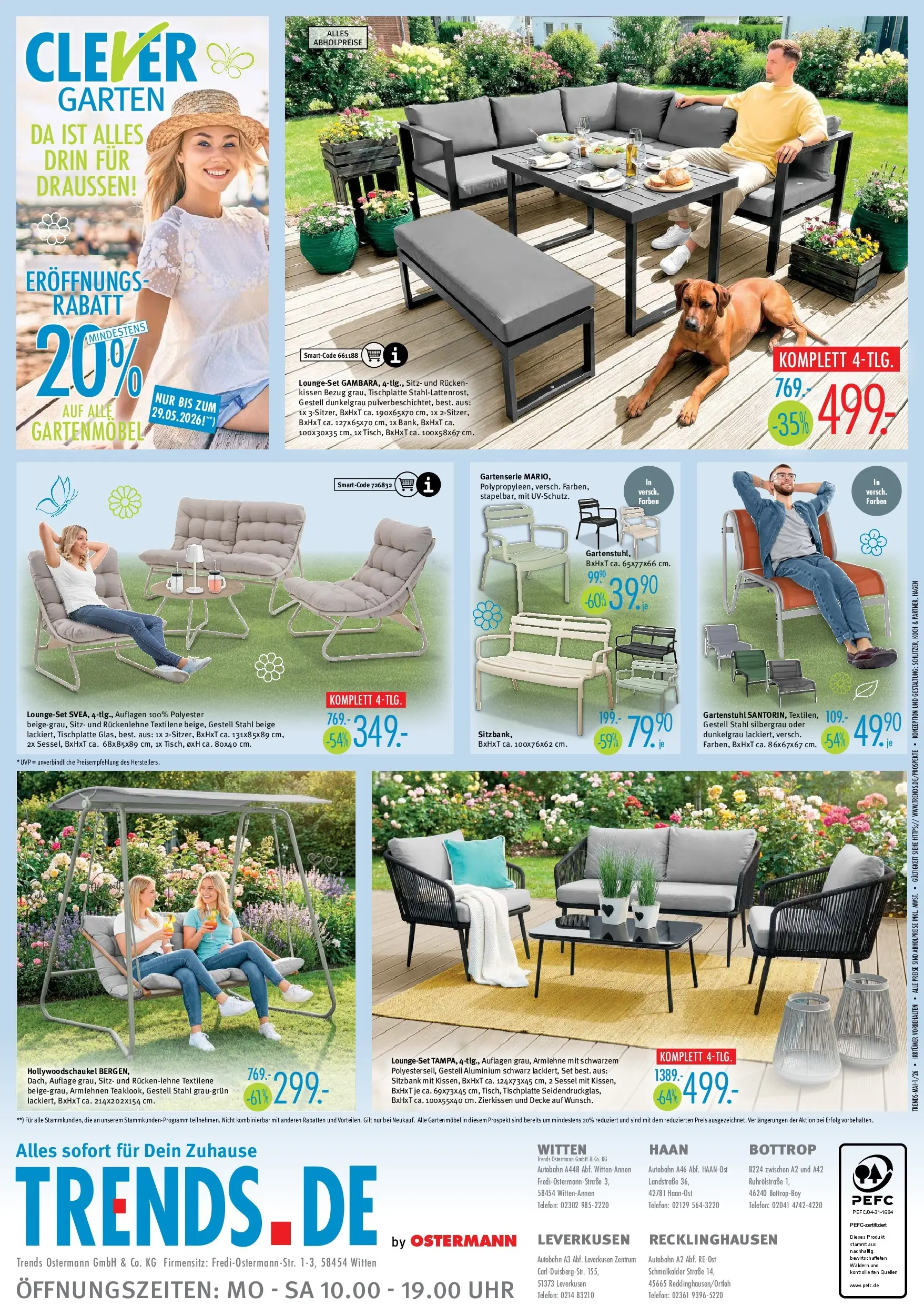 Trends Neue Möbel wirken Wunder (ab 02.05.2026) zum Blättern | Seite: 8 | Produkte: Sitzbank, Kissen, Decke, Uhr