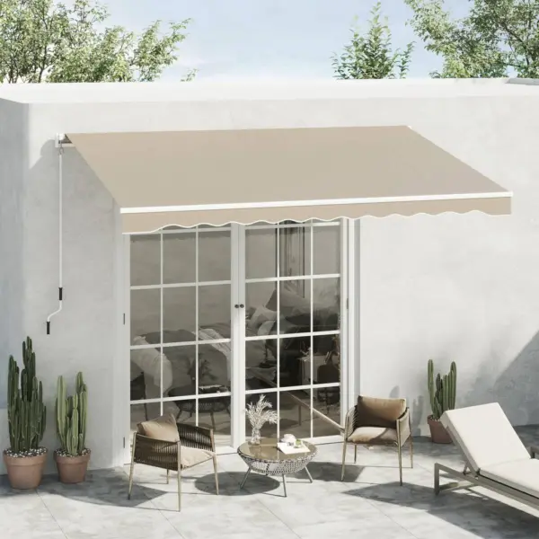 Outsunny Fenstermarkise mit Handkurbel