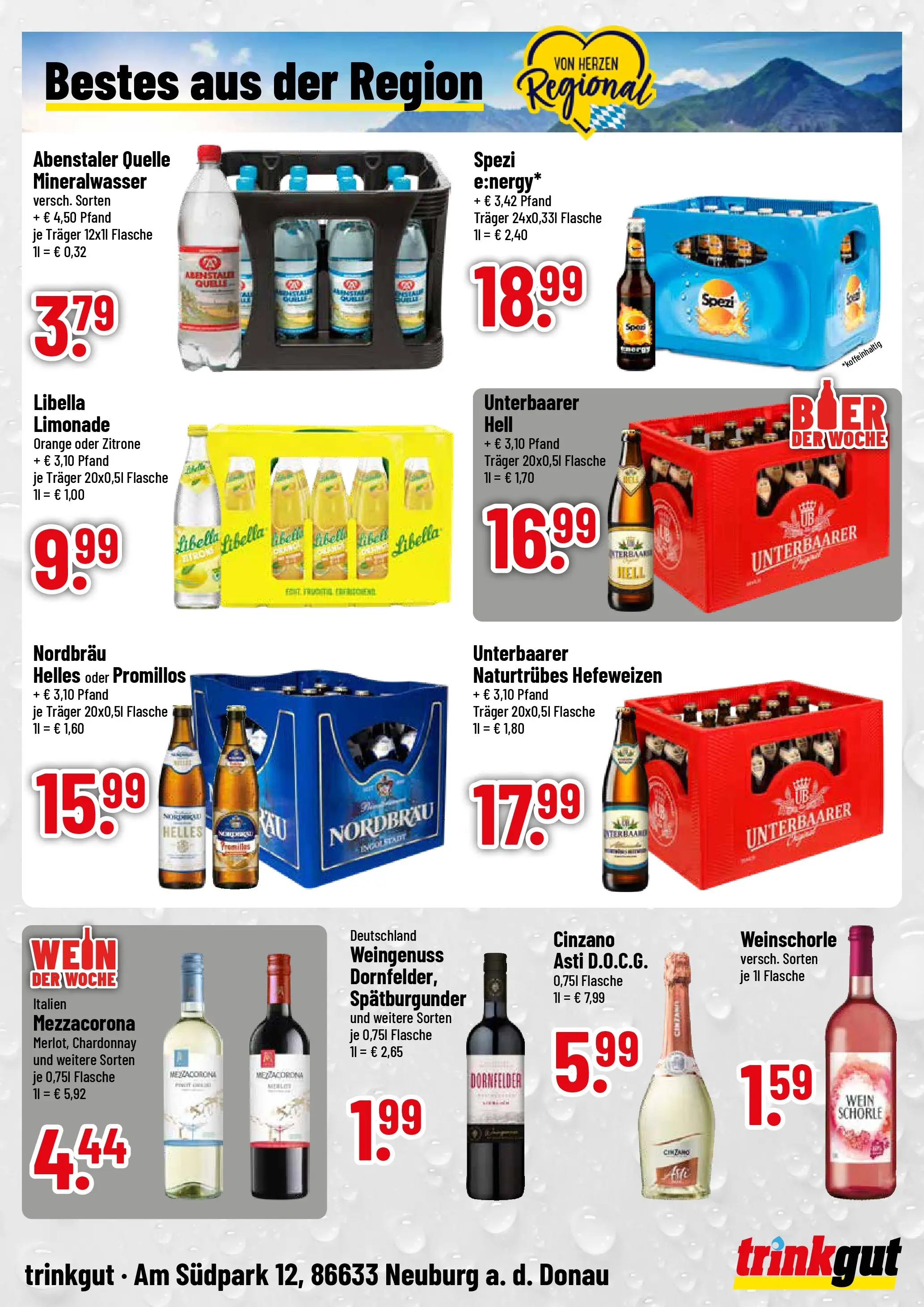 Trinkgut Prospekt Neuburg An Der Donau	 (ab 27.04.2026) » Angebote online | Seite: 4 | Produkte: Limonade, Weinschorle, Zitrone, Wein