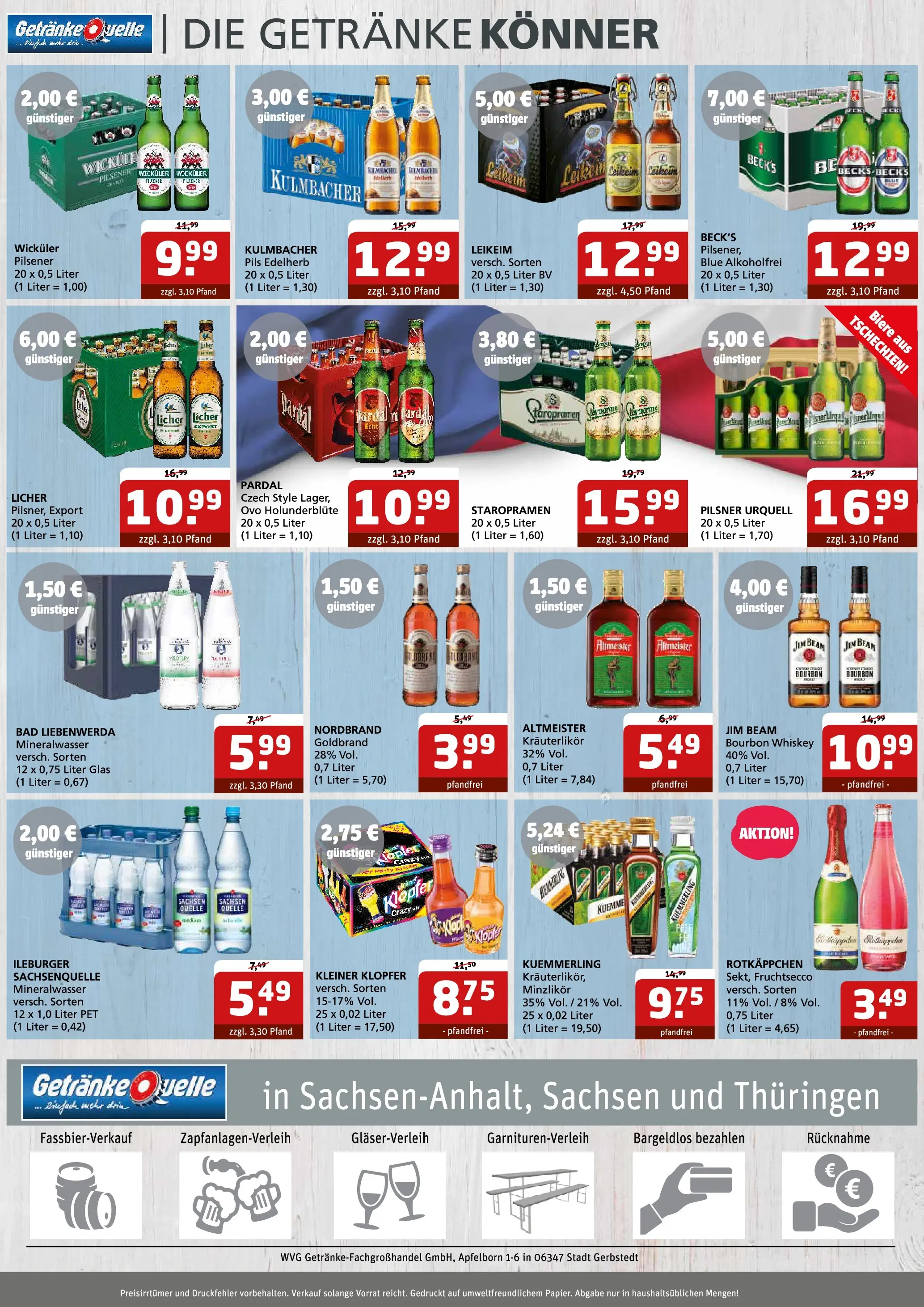 Angebote - Getränke Quelle: Getränkeangebote (ab 26.04.2026) zum Blättern | Seite: 6 | Produkte: Jim beam, Pils, Pilsner urquell, Rotkäppchen