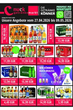 Angebote - nuck Getränke: Getränkeangebote ab 26.04.2026 gültig