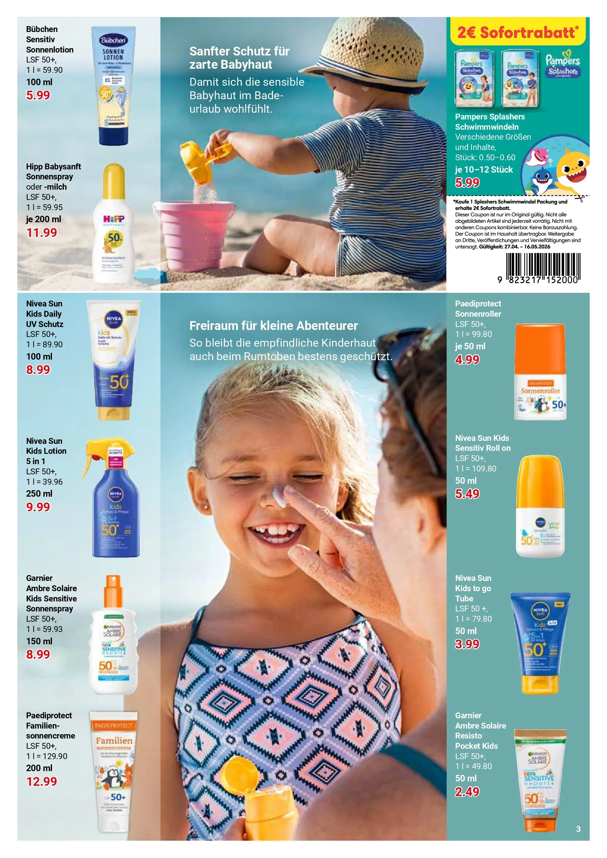 Globus Prospekt Halle (saale)	 (ab 27.04.2026) » Angebote online | Seite: 30 | Produkte: Milch, Pampers, Sonnencreme, Sonnenlotion