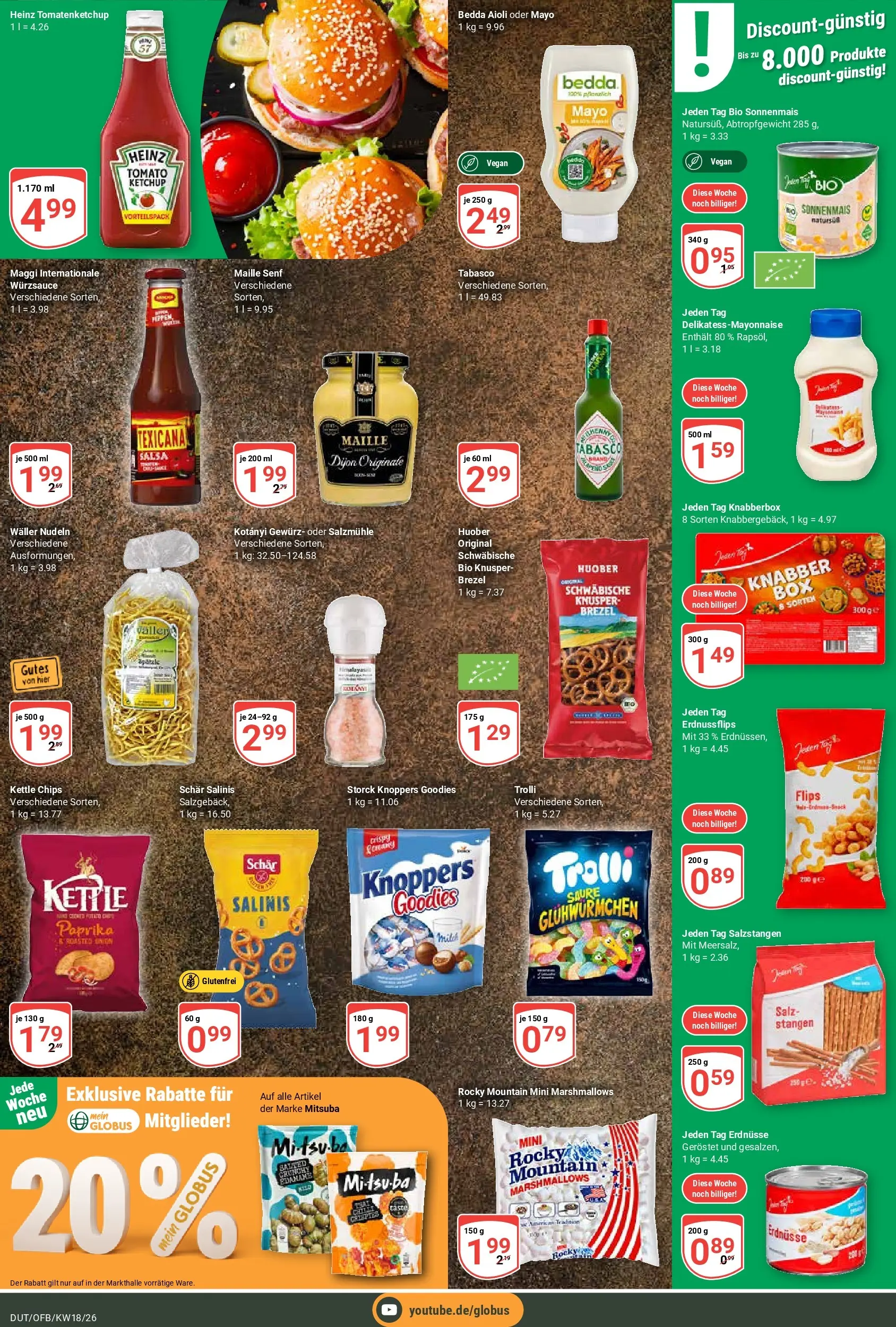 Globus Prospekt Wetzlar-Dutenhofen	 (ab 27.04.2026) » Angebote online | Seite: 8 | Produkte: Maggi, Knoppers, Nudeln, Ketchup