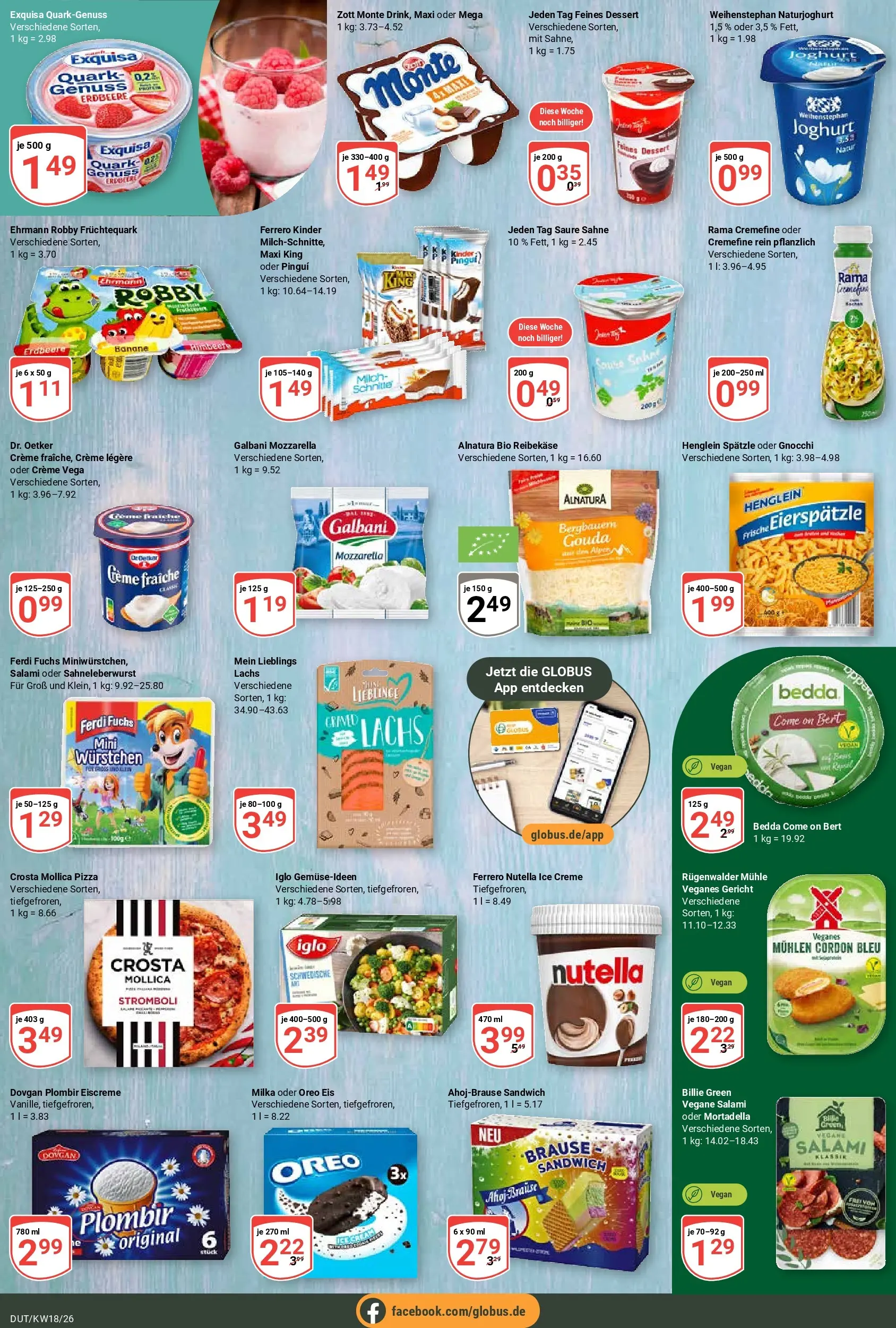 Globus Prospekt Wetzlar-Dutenhofen	 (ab 27.04.2026) » Angebote online | Seite: 15 | Produkte: Eiscreme, Lachs, Reibekase, Eis