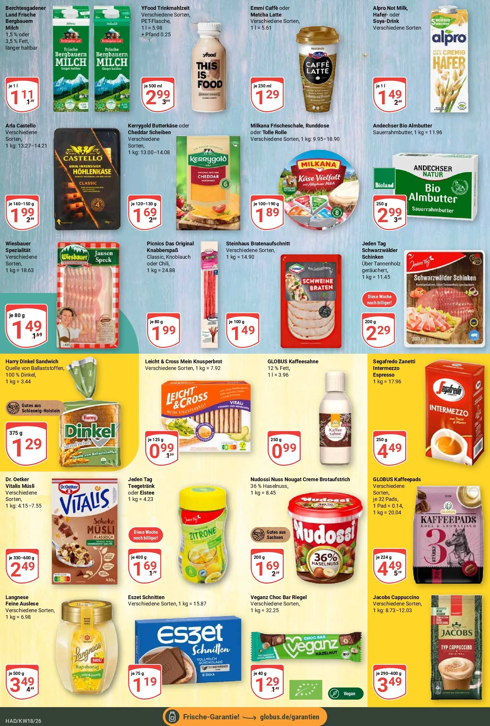 Globus Prospekt Halle (saale)	 (ab 27.04.2026) » Angebote online | Seite: 16 | Produkte: Kaffeepads, Creme, YFood, Zitrone