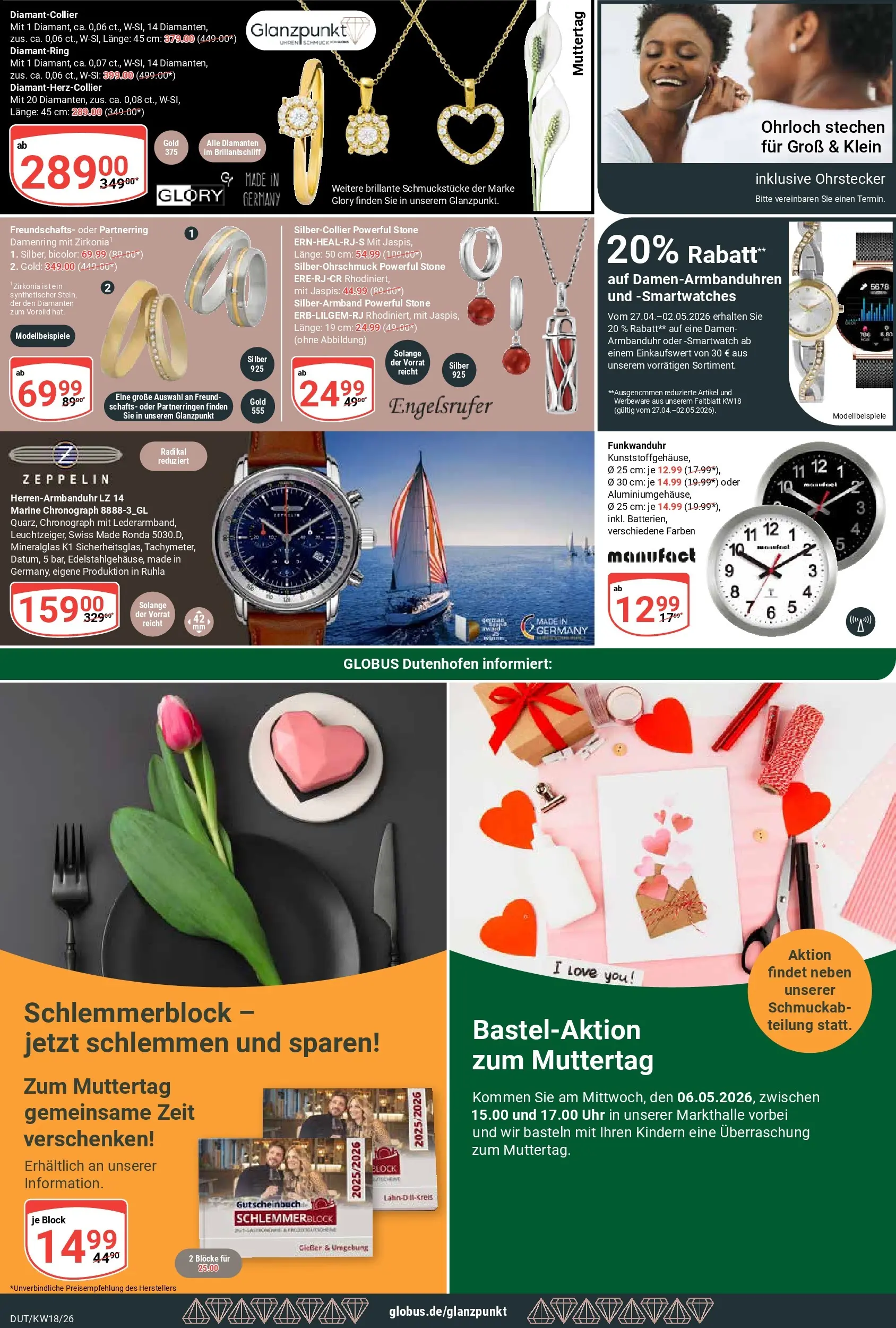 Globus Prospekt Wetzlar-Dutenhofen	 (ab 27.04.2026) » Angebote online | Seite: 24 | Produkte: Smartwatch, Uhr