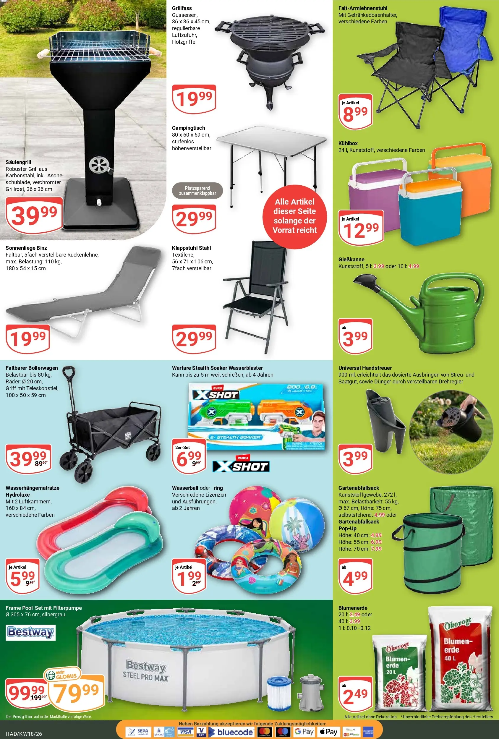 Globus Prospekt Halle (saale)	 (ab 27.04.2026) » Angebote online | Seite: 21 | Produkte: Grill, Blumen, Blumenerde