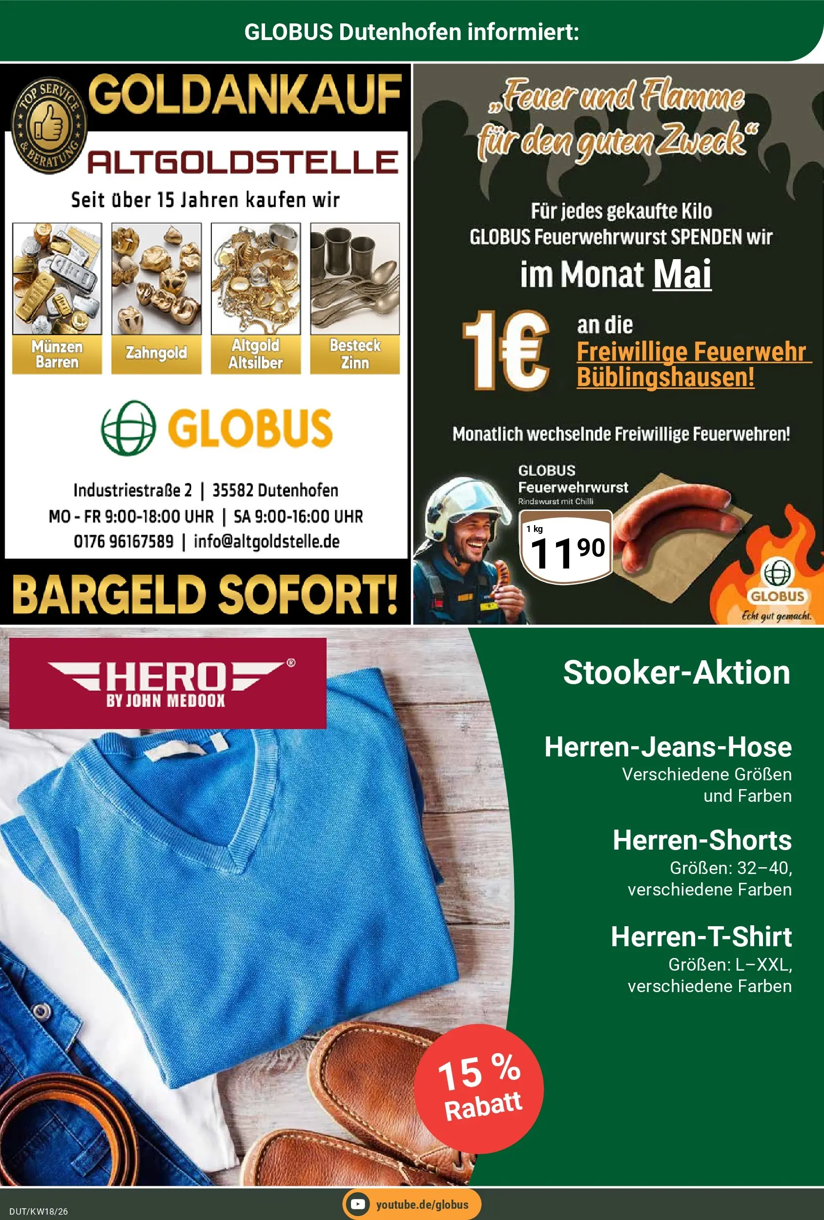 Globus Prospekt Wetzlar-Dutenhofen	 (ab 27.04.2026) » Angebote online | Seite: 26 | Produkte: Uhr