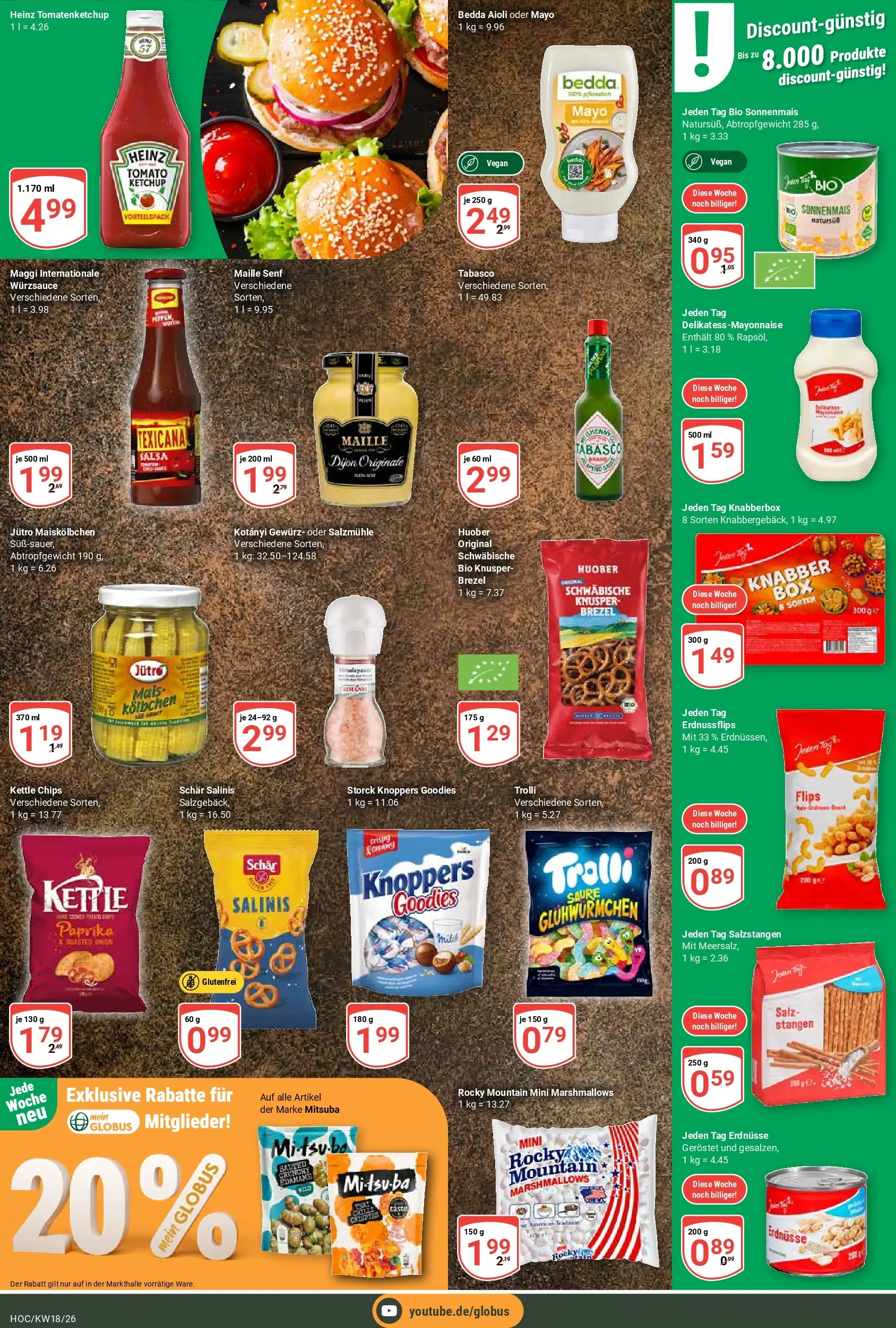 Globus Prospekt Hockenheim	 (ab 27.04.2026) » Angebote online | Seite: 6 | Produkte: Erdnüsse, Paprika, Knoppers, Chips