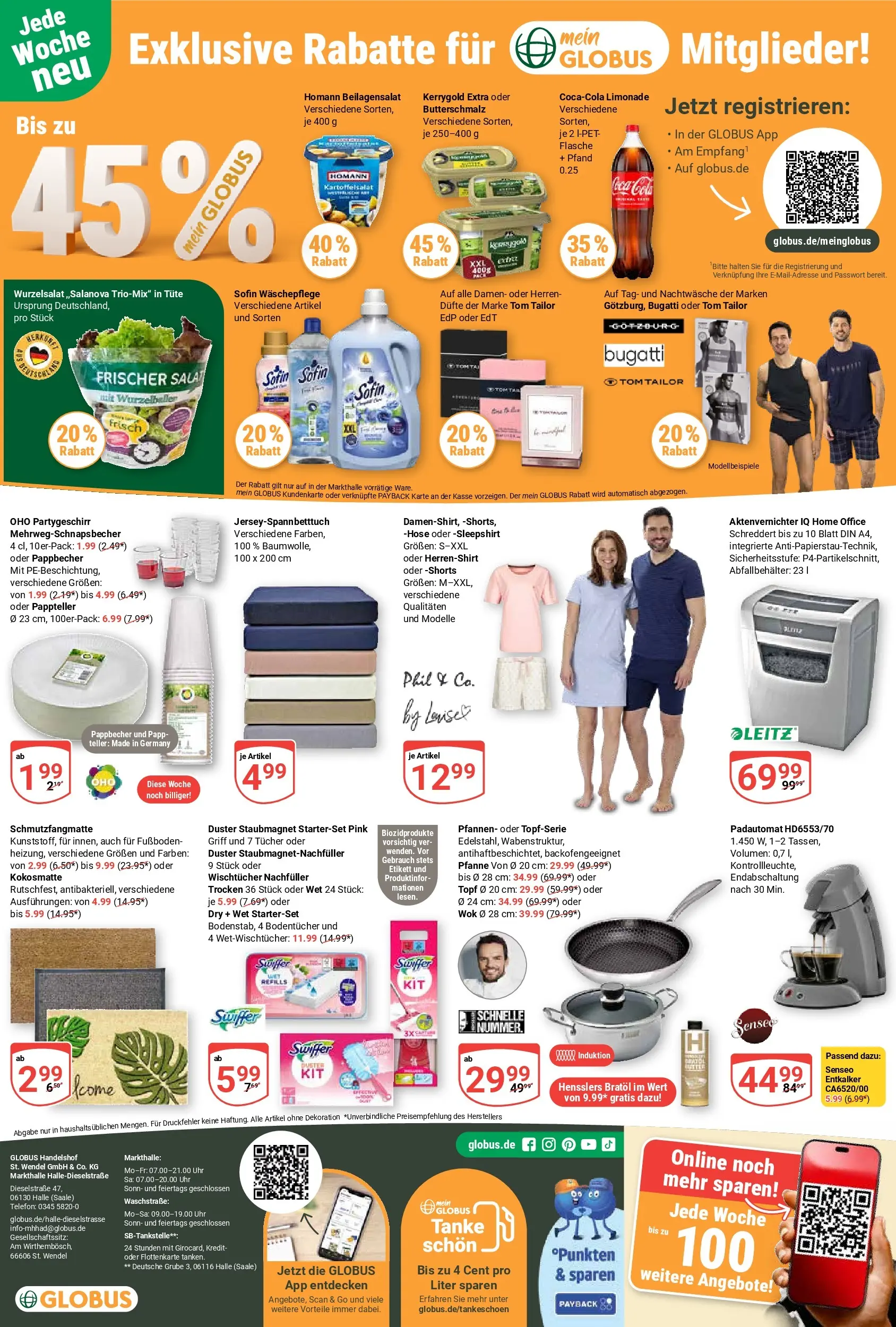 Globus Prospekt Halle (saale)	 (ab 27.04.2026) » Angebote online | Seite: 27 | Produkte: Butterschmalz, Limonade, Hose, Uhr