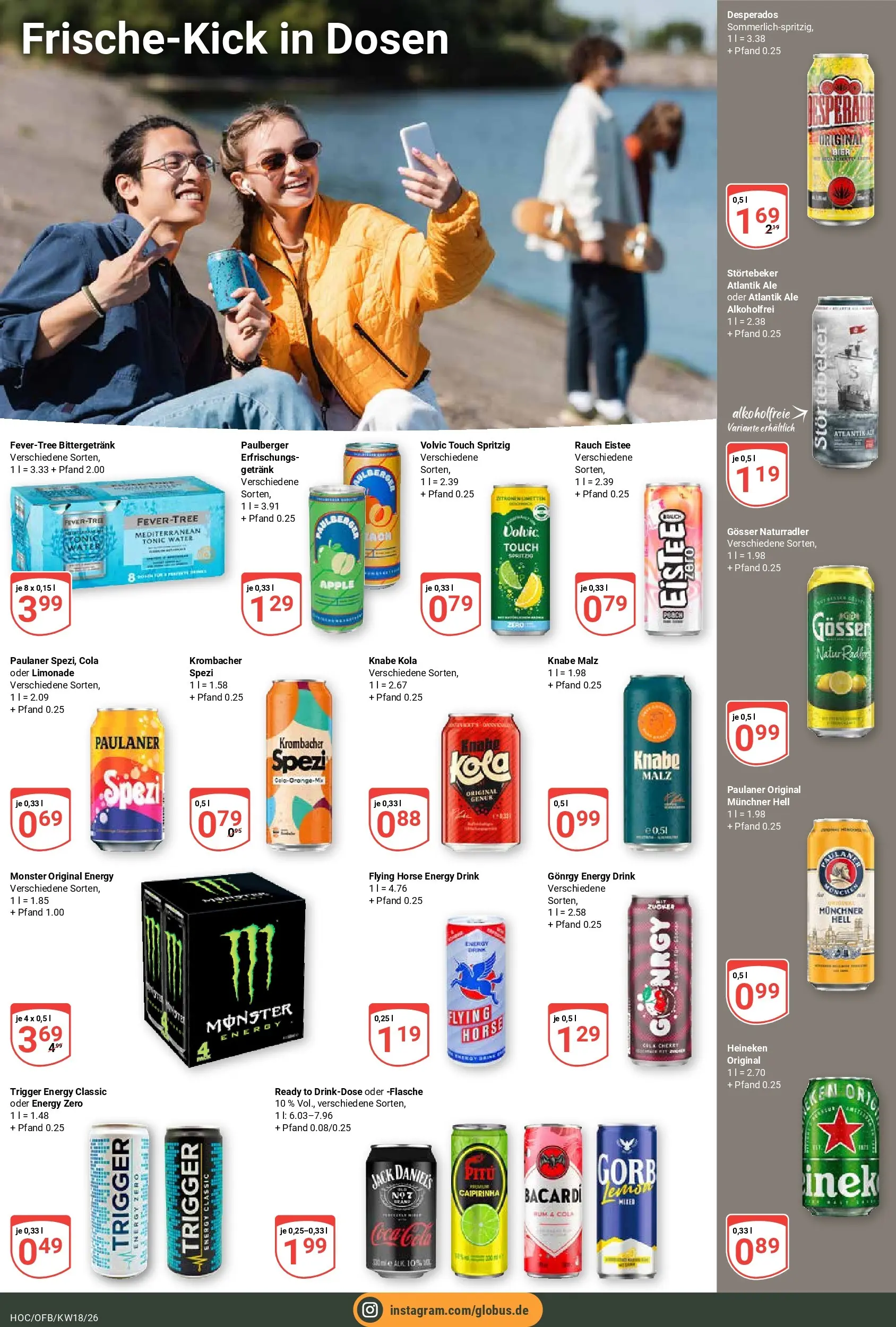 Globus Prospekt Hockenheim	 (ab 27.04.2026) » Angebote online | Seite: 18 | Produkte: Jack Daniel's, Radler, Zucker, Volvic