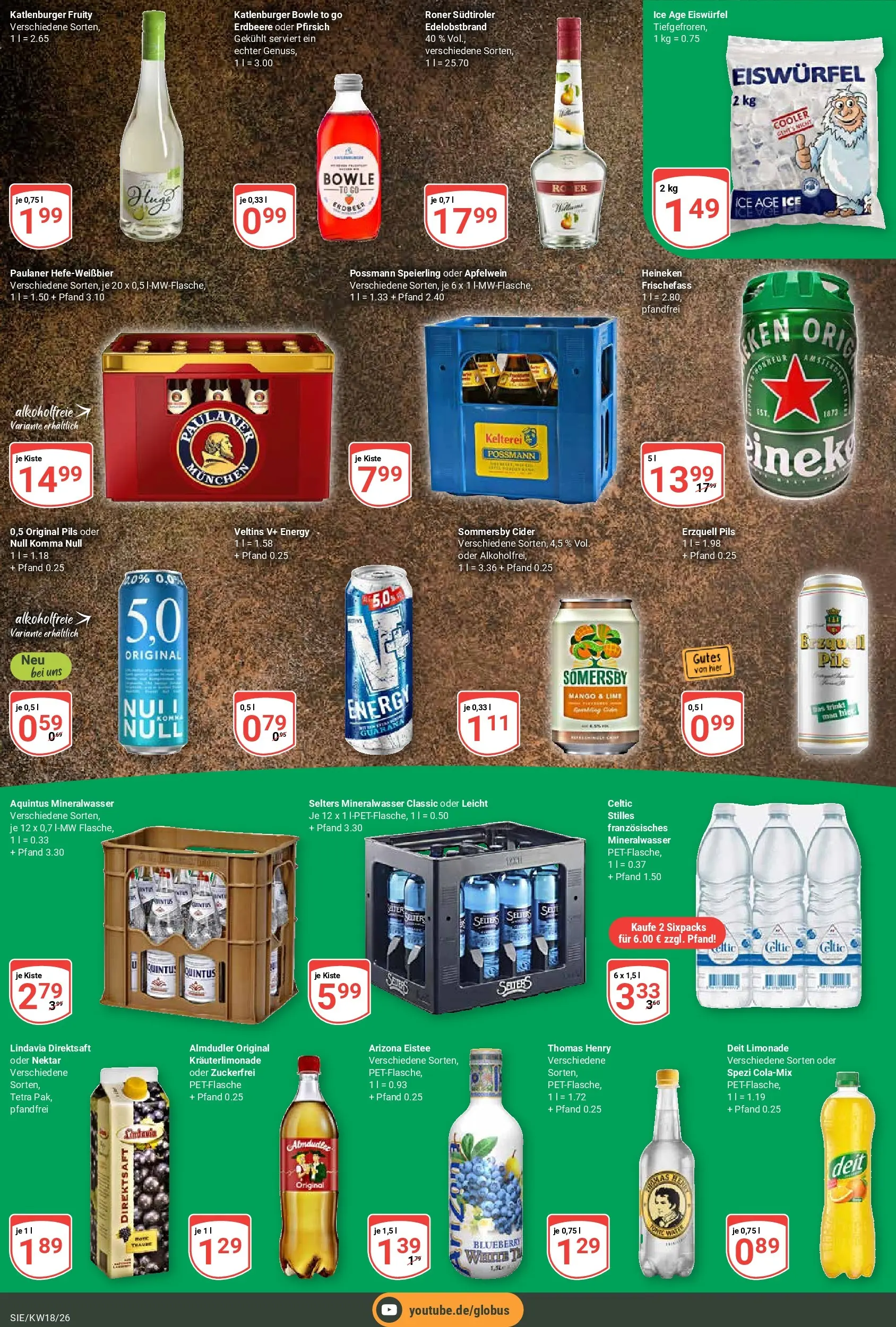 Globus Prospekt Siegen	 (ab 27.04.2026) » Angebote online | Seite: 7 | Produkte: Pils, Heineken, Pfirsich, Paulaner