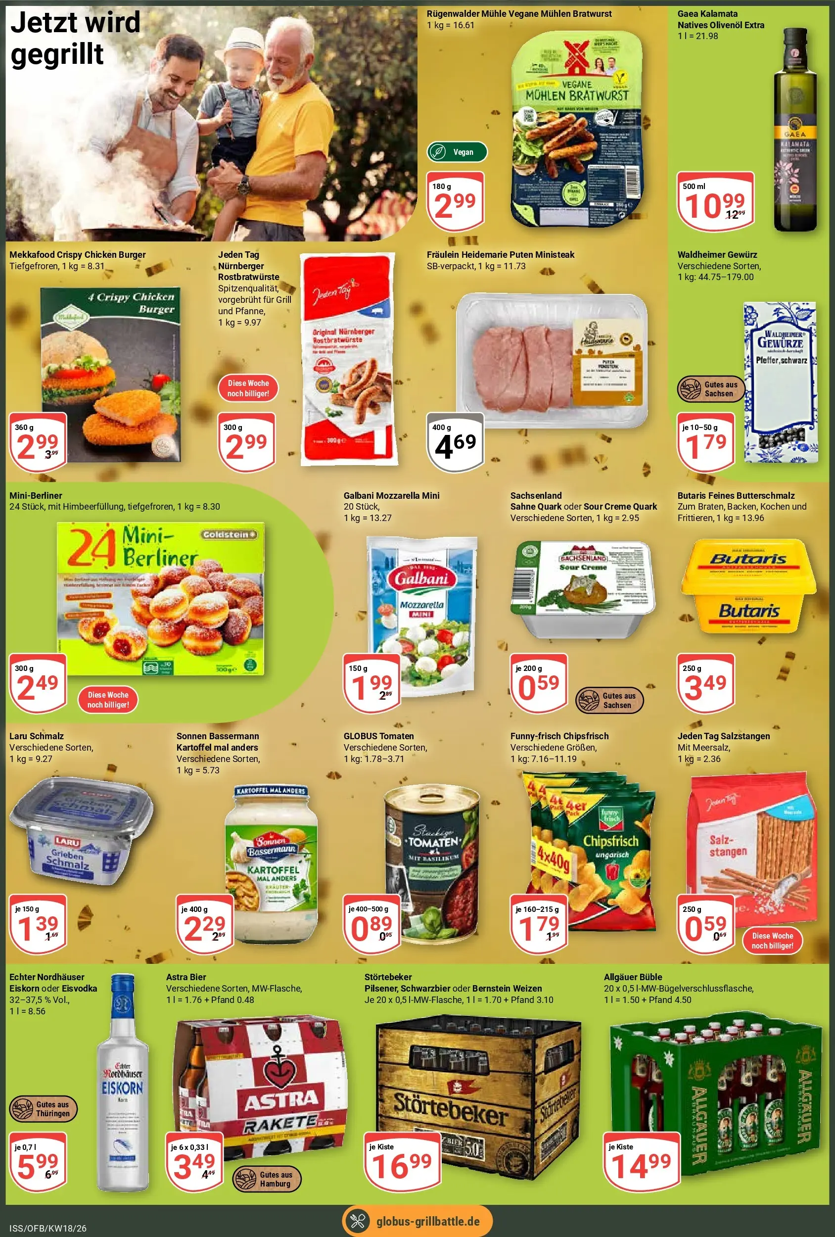 Globus Prospekt Isserstedt	 (ab 27.04.2026) » Angebote online | Seite: 5 | Produkte: Berliner, Quark, Olivenol, Burger