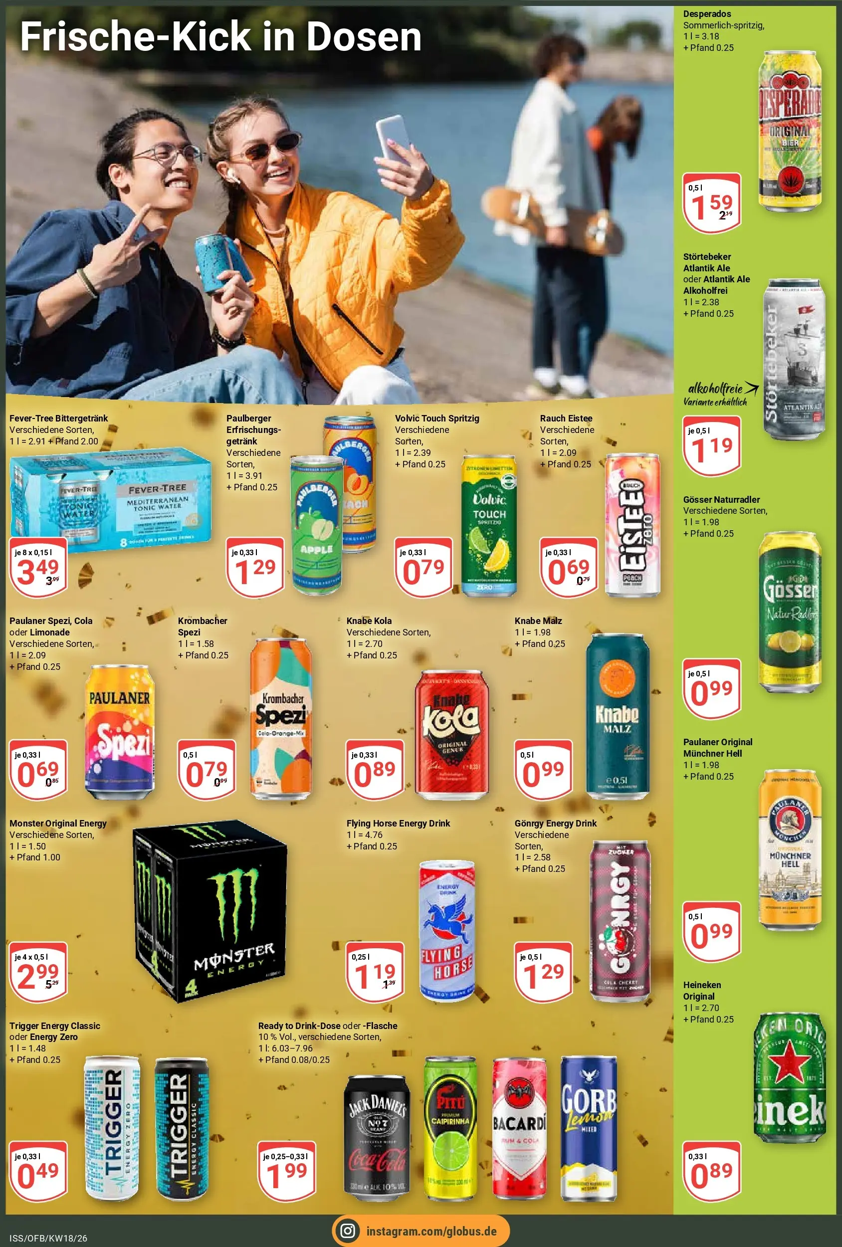 Globus Prospekt Isserstedt	 (ab 27.04.2026) » Angebote online | Seite: 6 | Produkte: Volvic touch, Monster, Paulaner, Radio