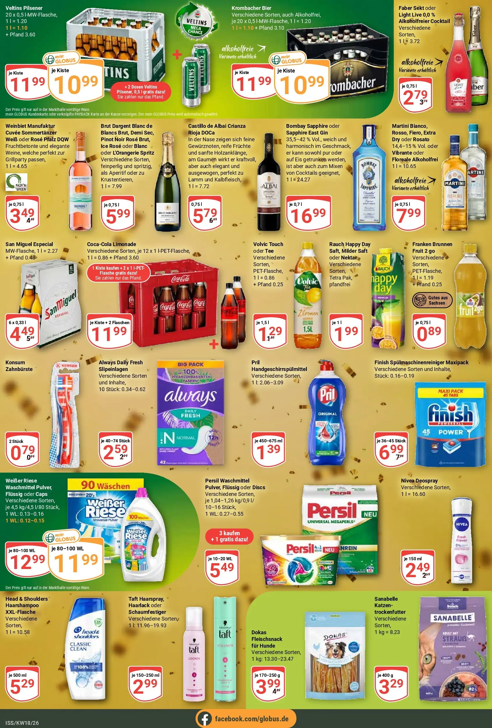 Globus Prospekt Isserstedt	 (ab 27.04.2026) » Angebote online | Seite: 9 | Produkte: Bier, Head & shoulders, Zahnbürste, Volvic