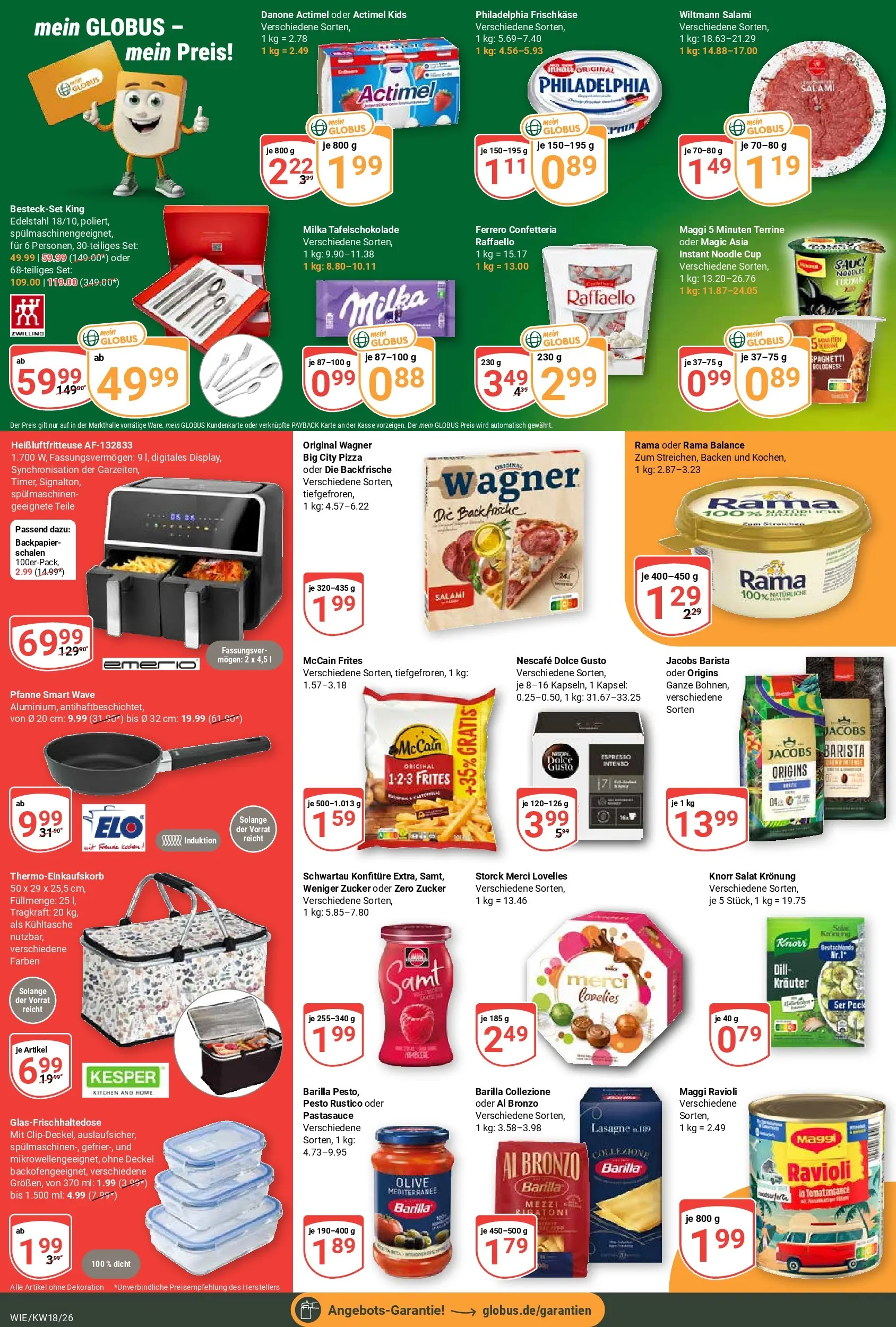 Globus Prospekt Waghäusel	 (ab 27.04.2026) » Angebote online | Seite: 2 | Produkte: Raffaello, Actimel, Philadelphia, Zucker