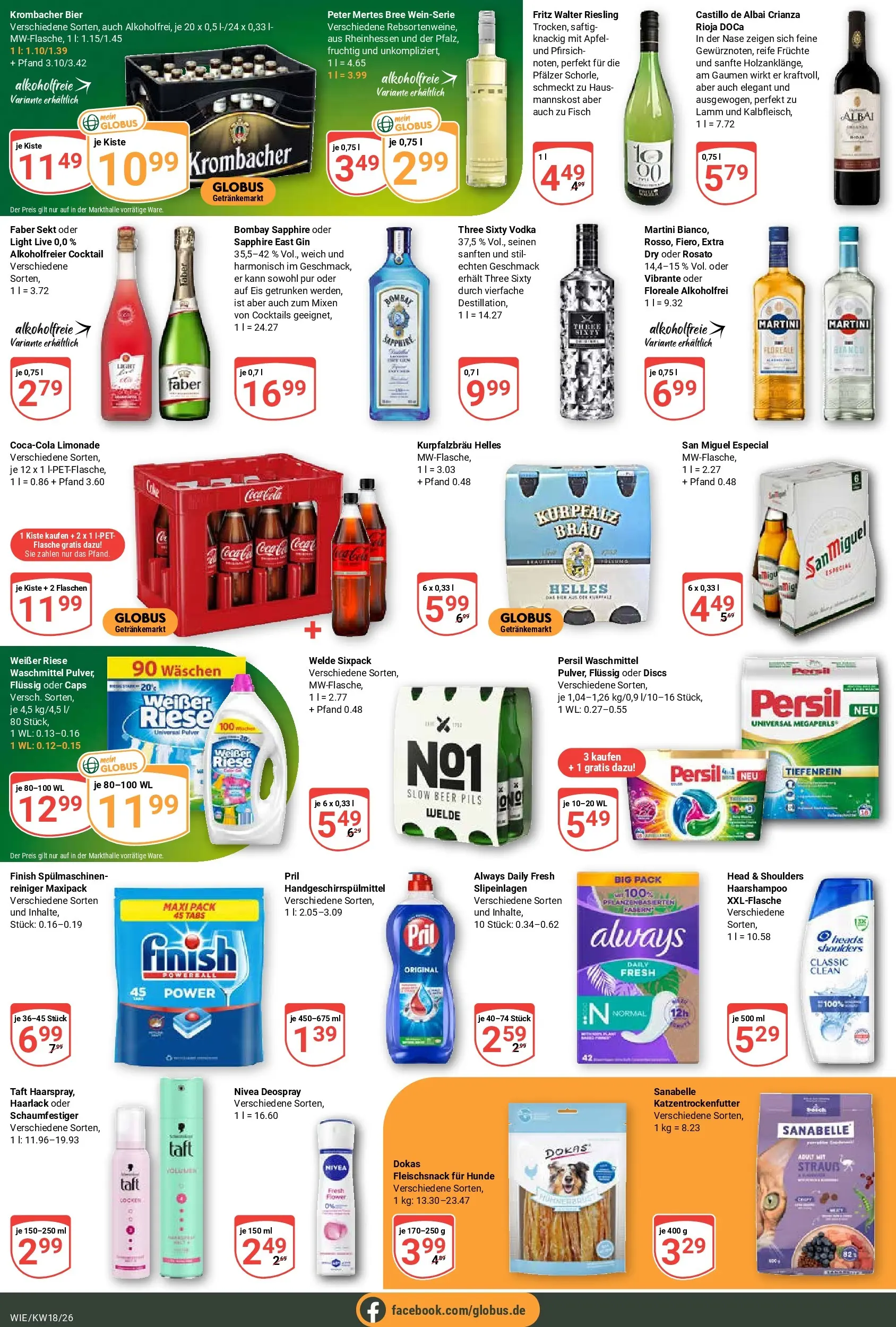 Globus Prospekt Waghäusel	 (ab 27.04.2026) » Angebote online | Seite: 3 | Produkte: Sekt, Waschmittel, Vodka, Eis