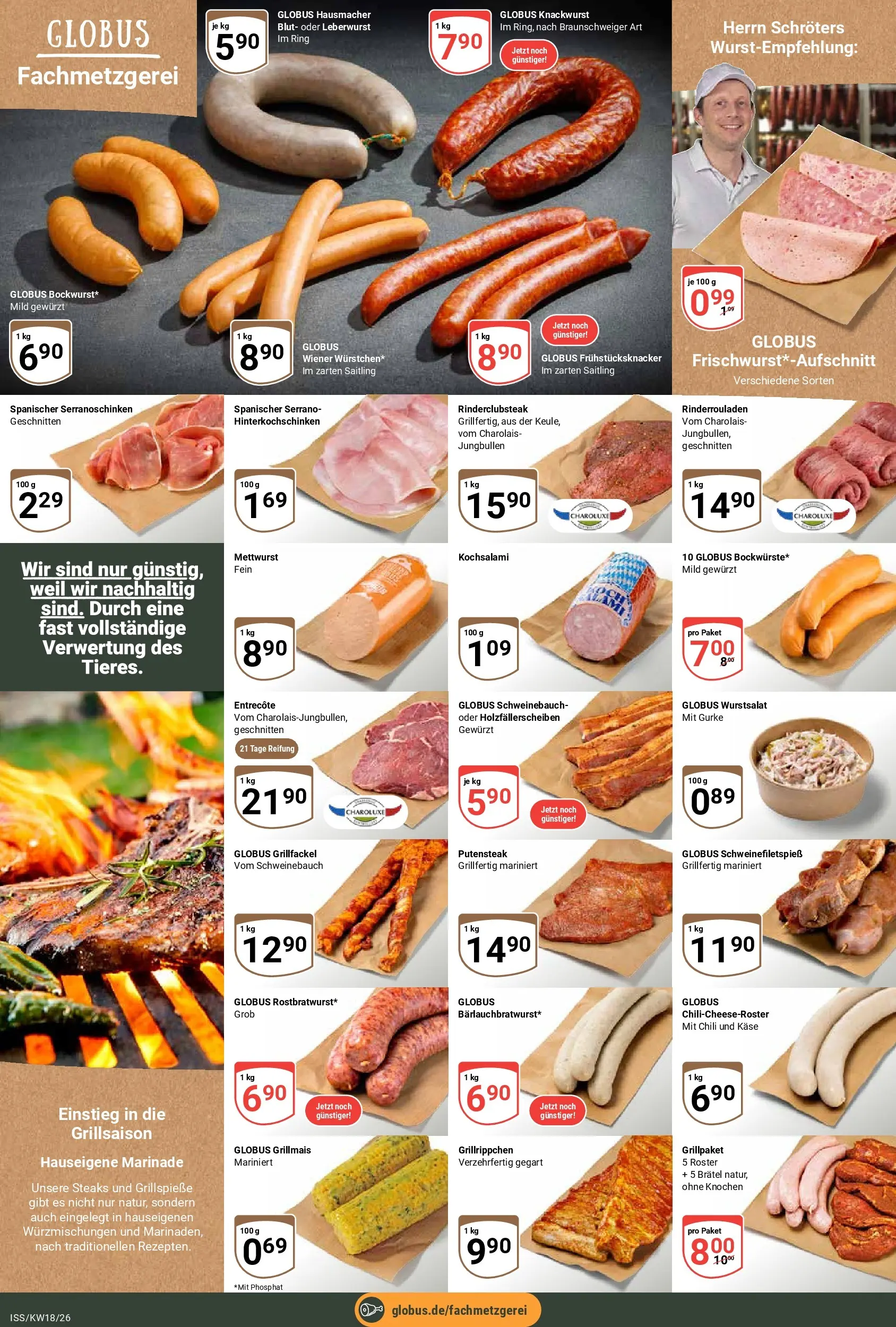 Globus Prospekt Isserstedt	 (ab 27.04.2026) » Angebote online | Seite: 13 | Produkte: Rinderrouladen, Käse, Schweinebauch, Chili