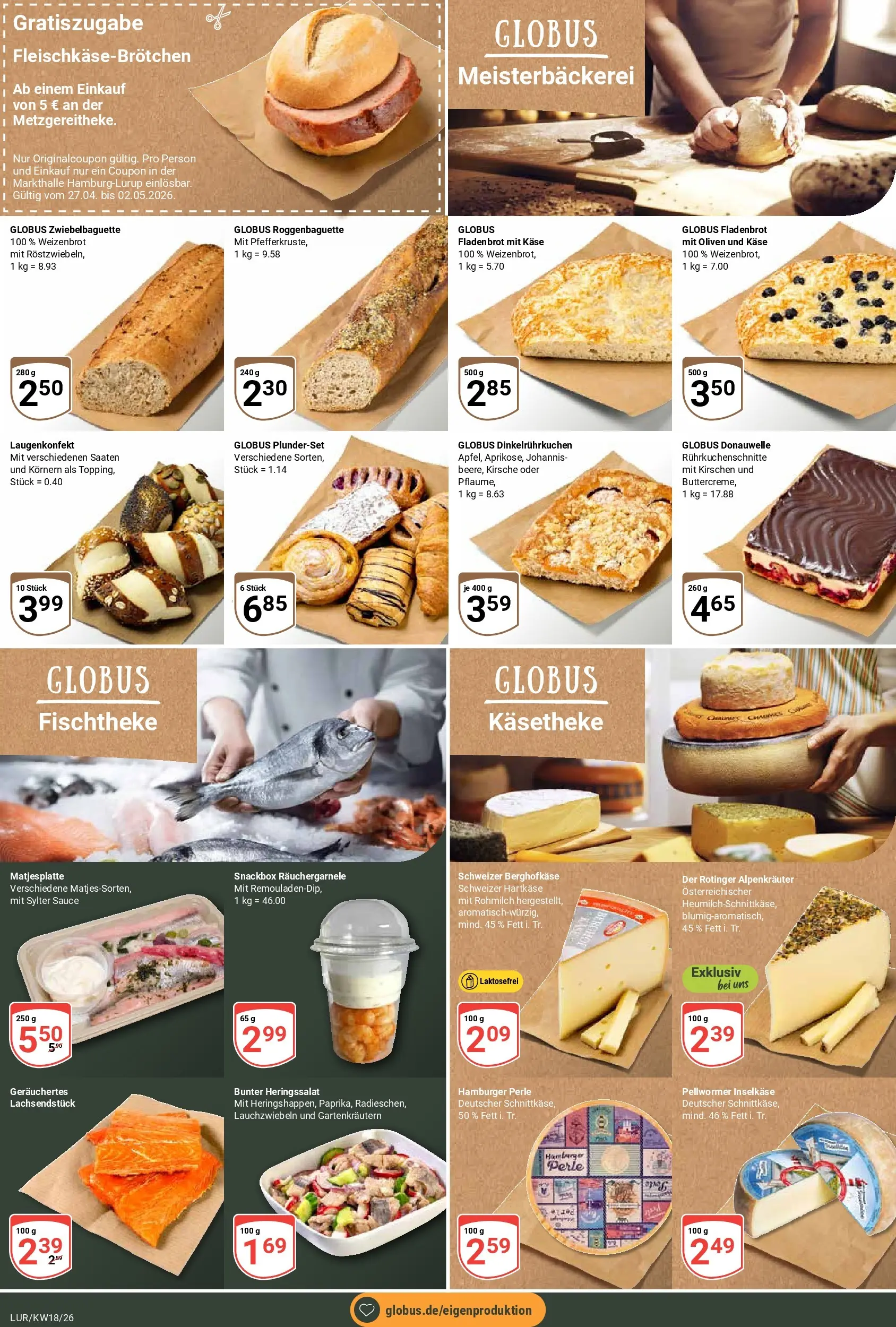Globus Prospekt Hamburg	 (ab 27.04.2026) » Angebote online | Seite: 10 | Produkte: Käse, Kirschen