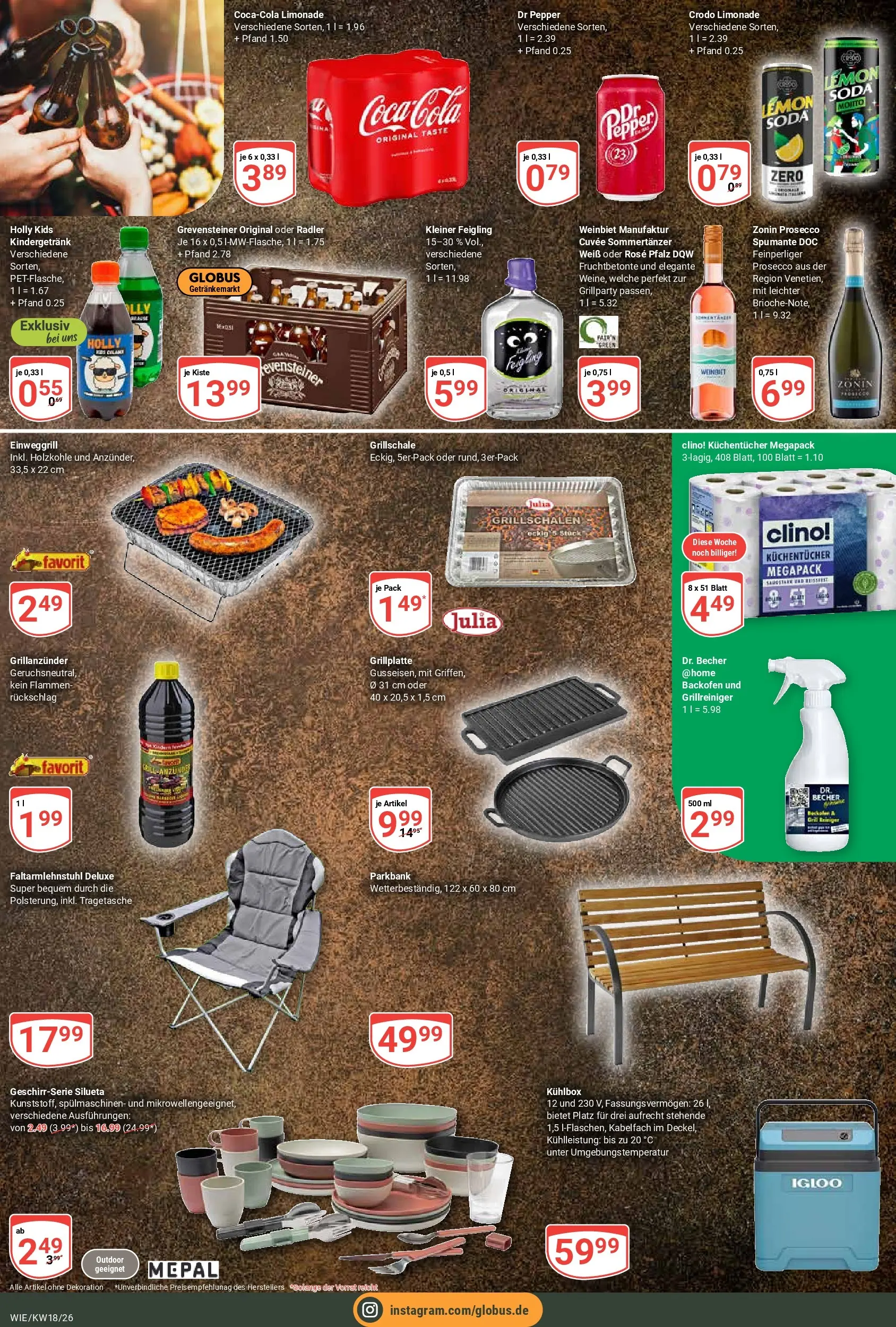 Globus Prospekt Waghäusel	 (ab 27.04.2026) » Angebote online | Seite: 8 | Produkte: Limonade, Prosecco, Radler, Backofen