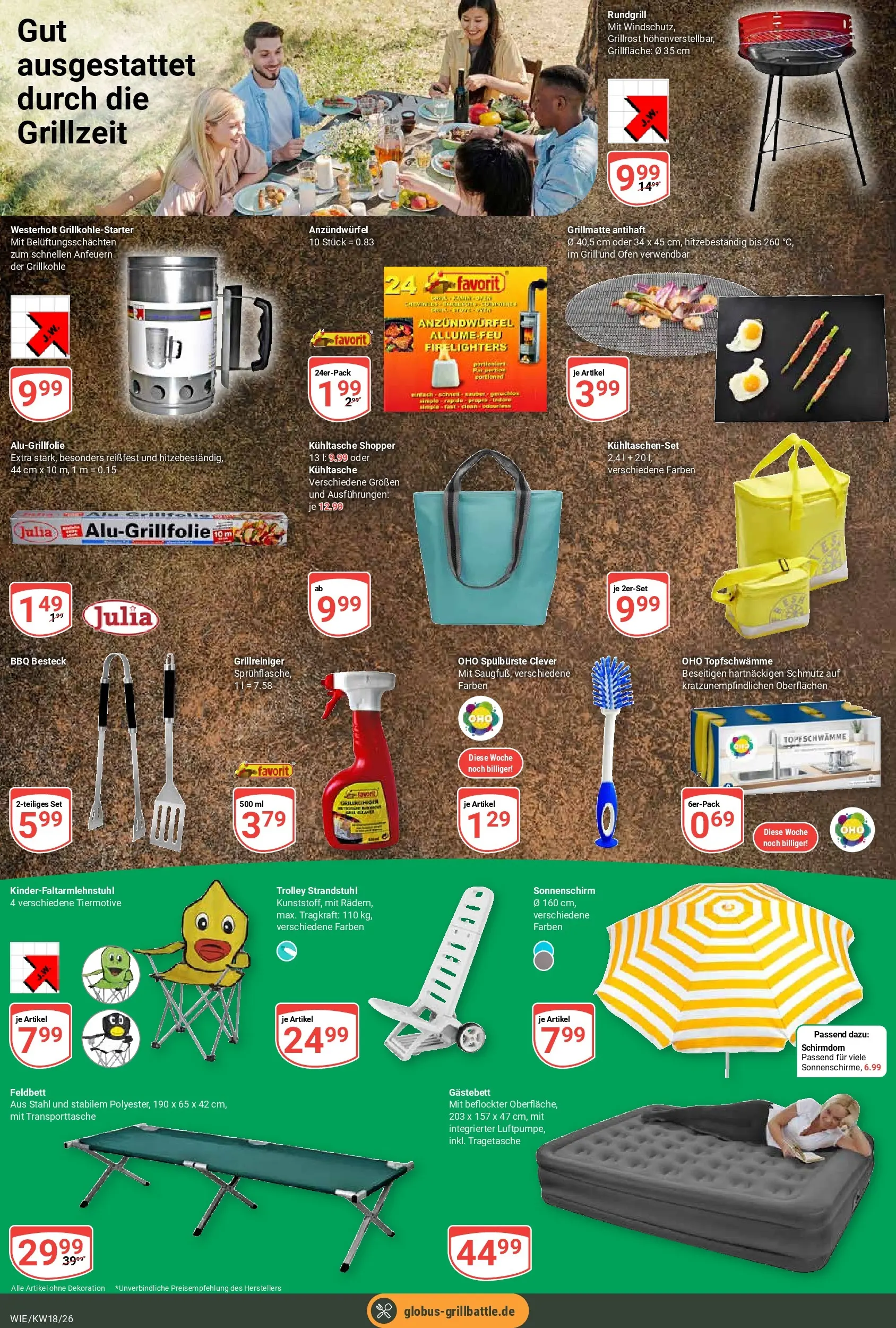 Globus Prospekt Waghäusel	 (ab 27.04.2026) » Angebote online | Seite: 9 | Produkte: Ofen, Grill, Luftpumpe, Sonnenschirm