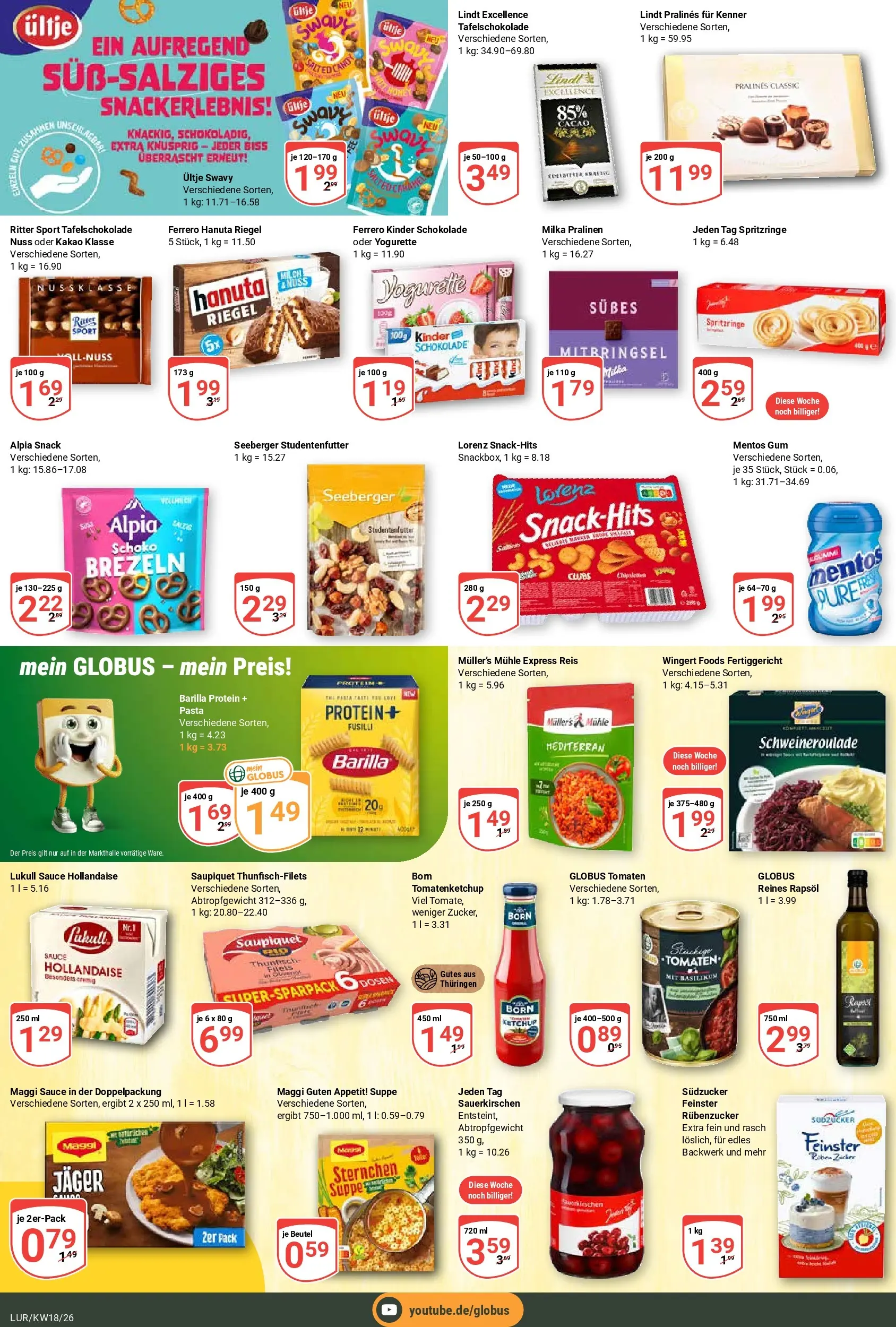 Globus Prospekt Hamburg	 (ab 27.04.2026) » Angebote online | Seite: 18 | Produkte: Mühle, Yogurette, Tomaten, Pasta