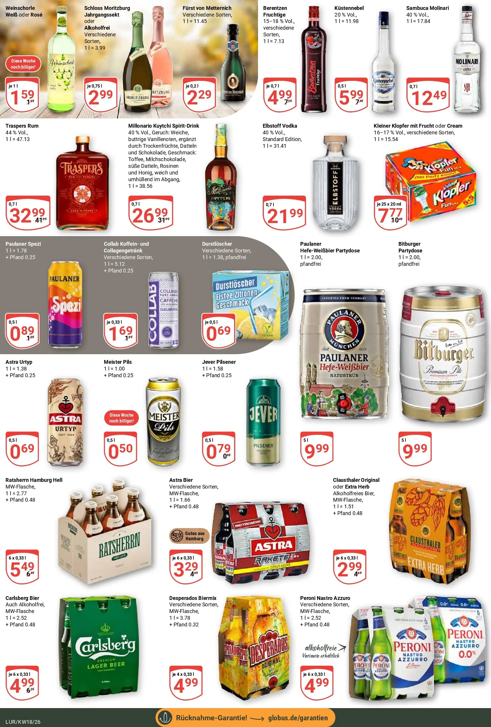 Globus Prospekt Hamburg	 (ab 27.04.2026) » Angebote online | Seite: 20 | Produkte: Bitburger, Jever, Vodka, Berentzen