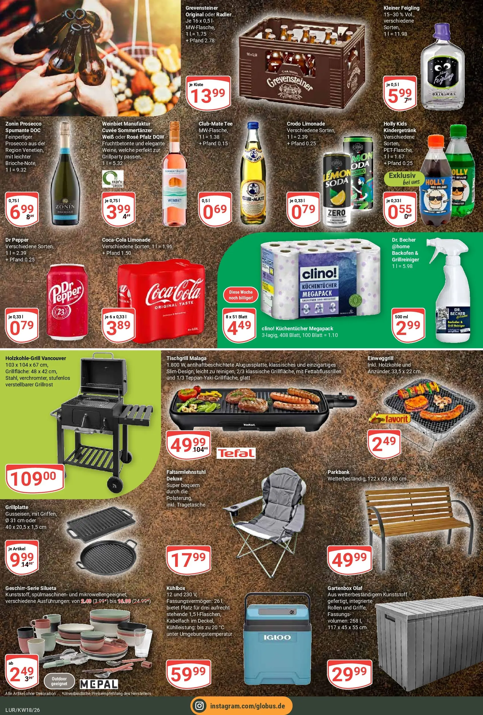 Globus Prospekt Hamburg	 (ab 27.04.2026) » Angebote online | Seite: 25 | Produkte: Limonade, Prosecco, Backofen, Tee