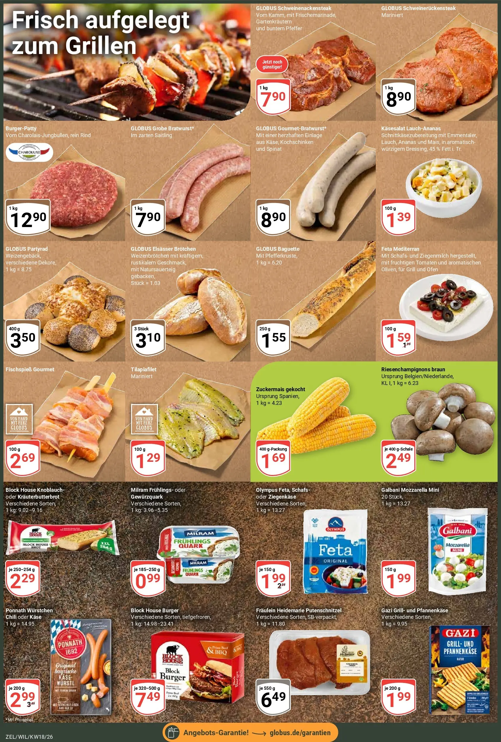 Globus Prospekt Wittlich	 (ab 27.04.2026) » Angebote online | Seite: 2 | Produkte: Quark, Feta, Würstl, Burger