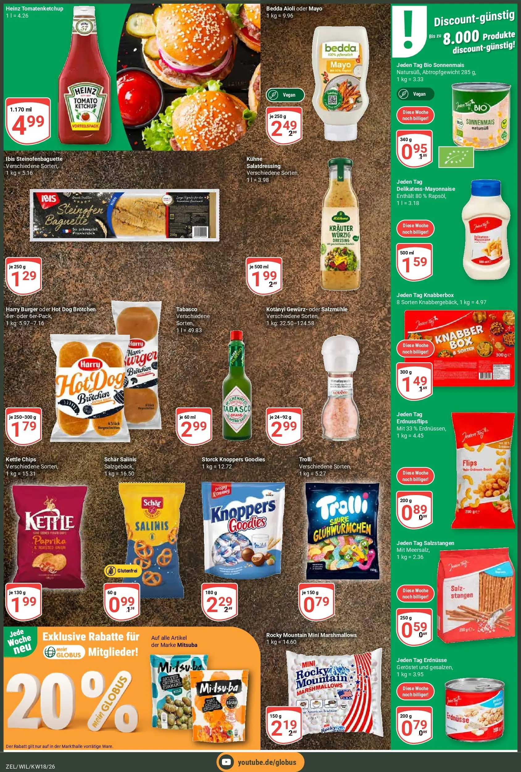 Globus Prospekt Wittlich	 (ab 27.04.2026) » Angebote online | Seite: 3 | Produkte: Dressing, Baguette, Salz, Knoppers