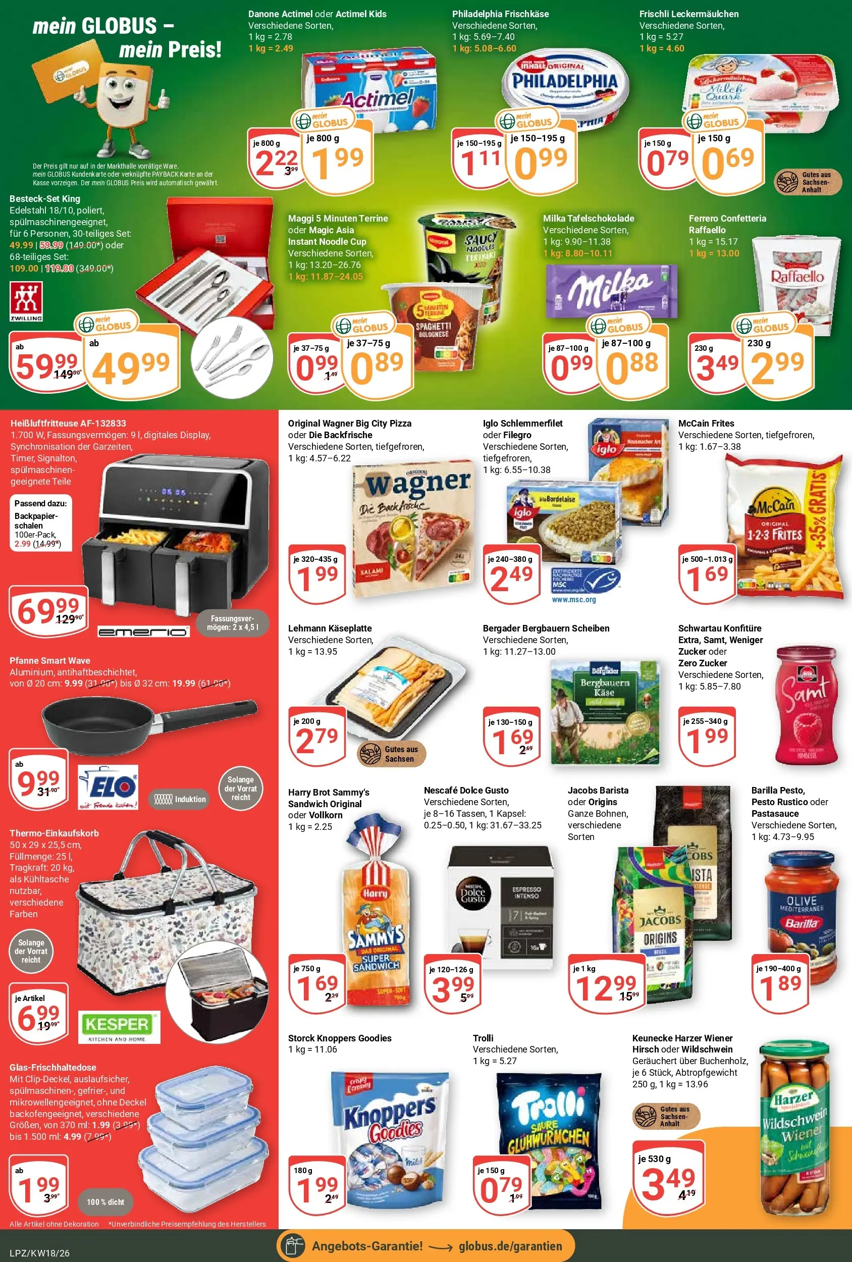 Globus Prospekt Leipzig	 (ab 27.04.2026) » Angebote online | Seite: 6 | Produkte: Philadelphia, McCain, Zucker, Maggi 5 minuten terrine