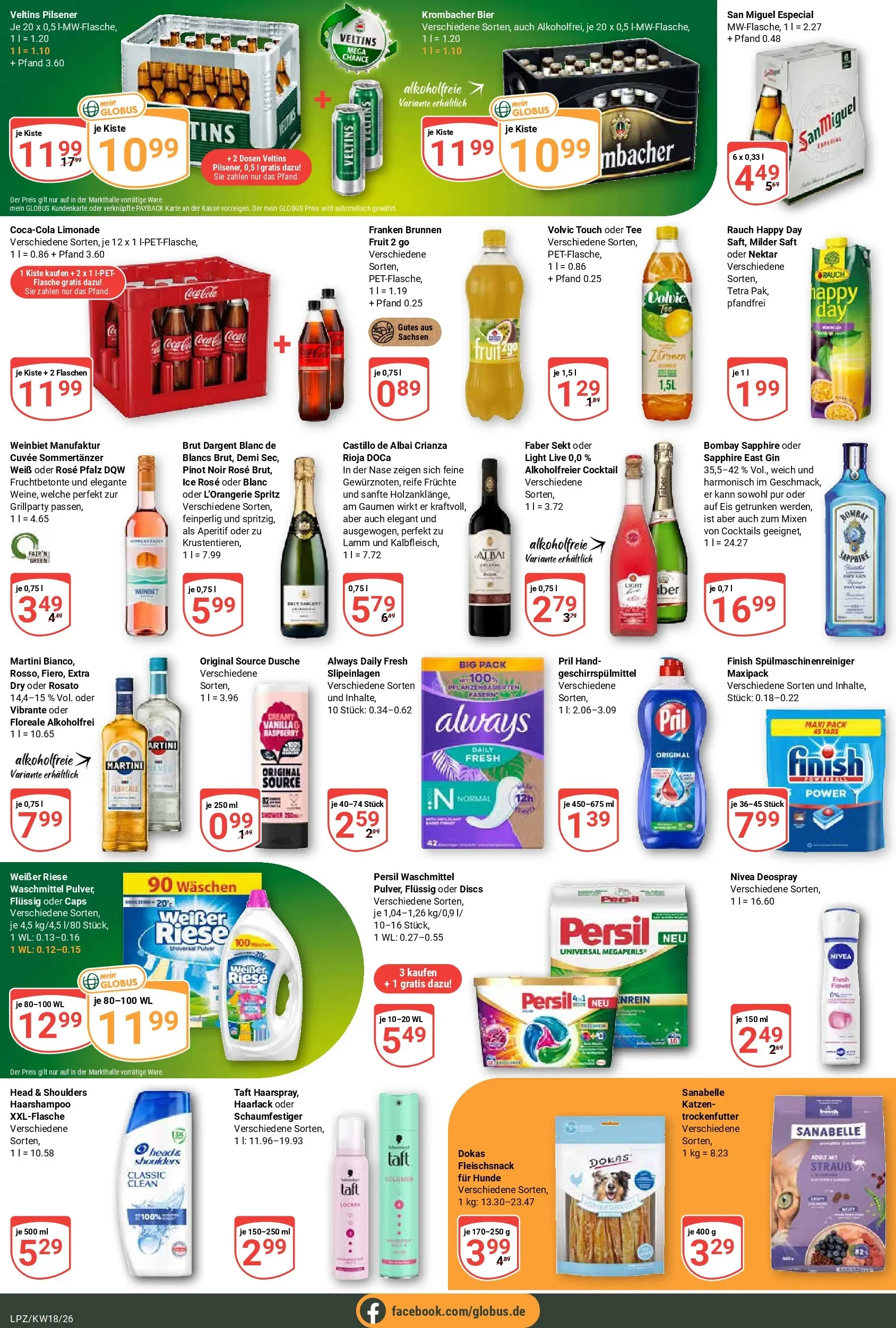Globus Prospekt Leipzig	 (ab 27.04.2026) » Angebote online | Seite: 7 | Produkte: Limonade, Waschmittel, Spülmaschinenreiniger, Deospray