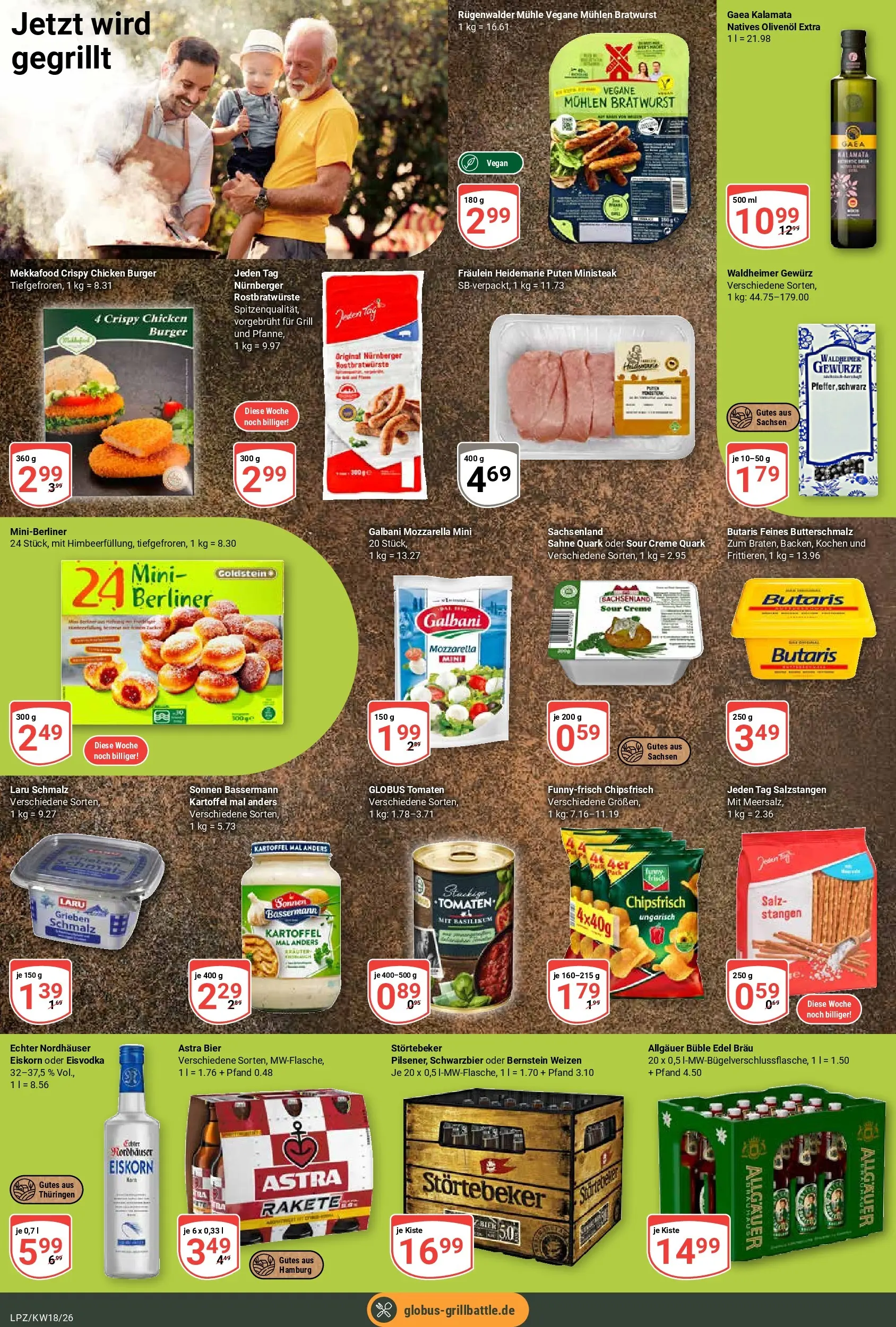 Globus Prospekt Leipzig	 (ab 27.04.2026) » Angebote online | Seite: 8 | Produkte: Grill, Mozzarella, Astra, Salz