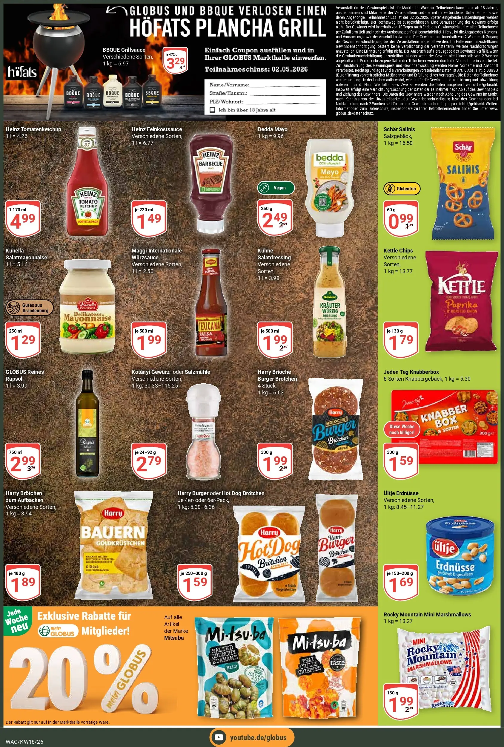Globus Prospekt Markkleeberg	 (ab 27.04.2026) » Angebote online | Seite: 3 | Produkte: Grill, Burger, Chips, Ketchup