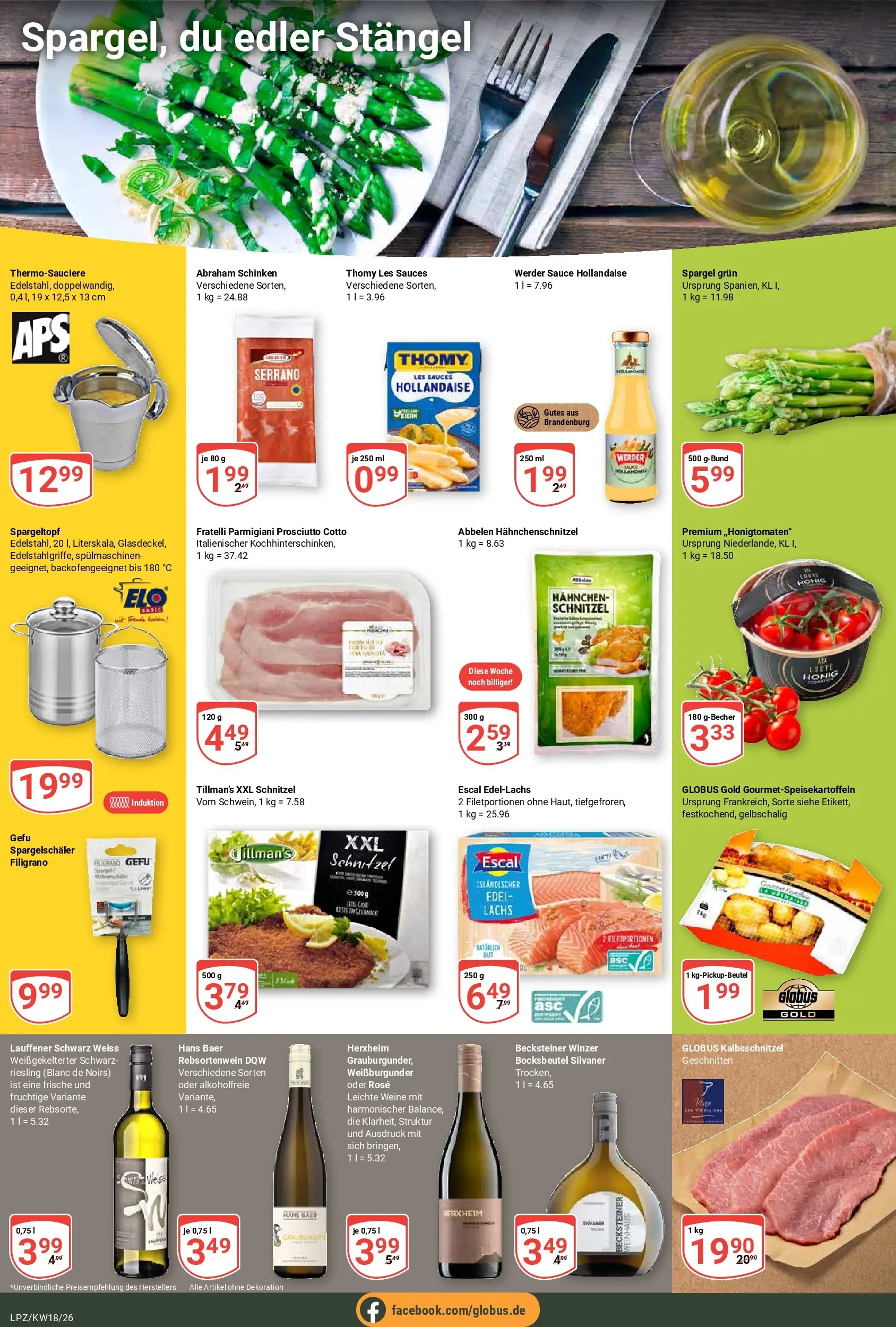 Globus Prospekt Leipzig	 (ab 27.04.2026) » Angebote online | Seite: 9 | Produkte: Hahnchen, Thomy les sauces, Schnitzel, Lachs