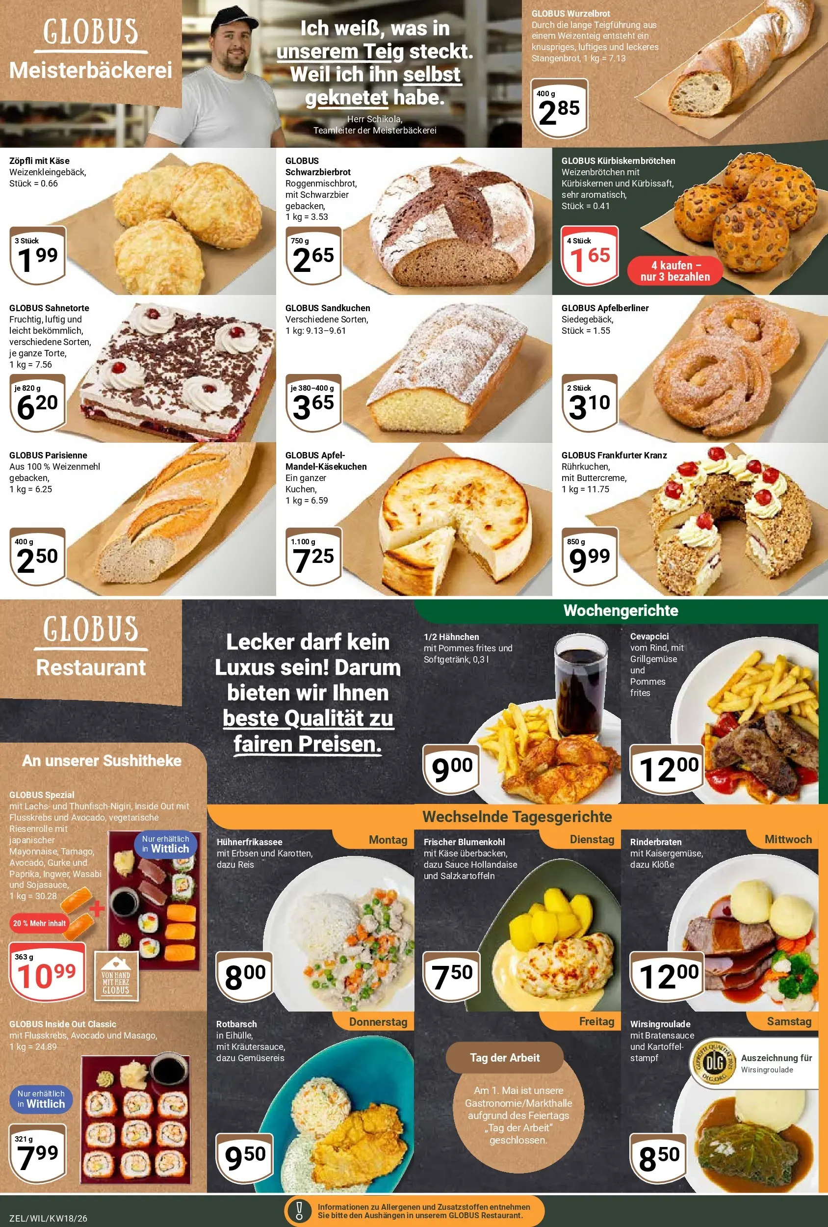 Globus Prospekt Wittlich	 (ab 27.04.2026) » Angebote online | Seite: 10 | Produkte: Weizenmehl, Pommes frites, Avocado, Lachs