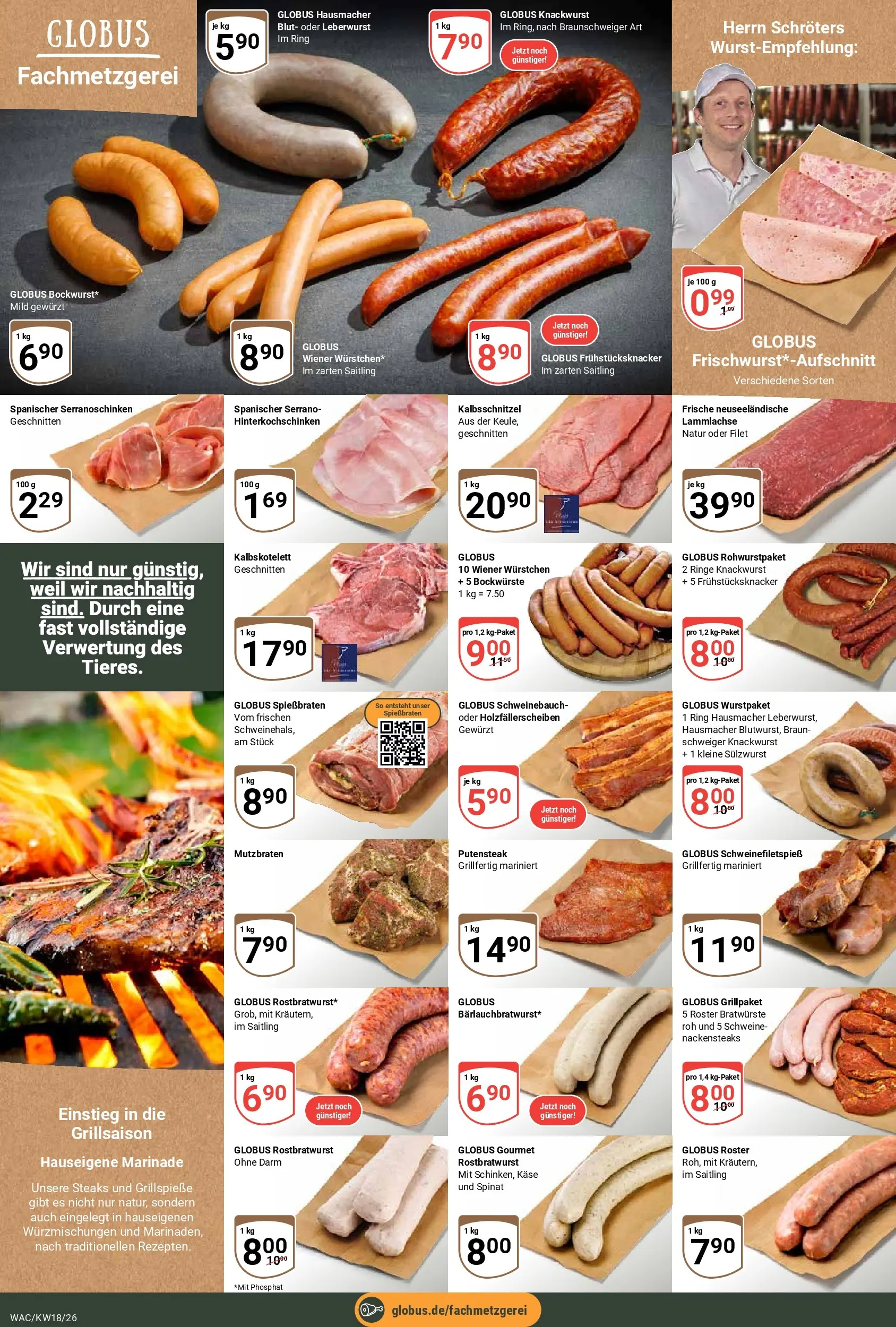 Globus Prospekt Markkleeberg	 (ab 27.04.2026) » Angebote online | Seite: 12 | Produkte: Nackensteaks, Wiener wurstchen, Käse, Schweinebauch