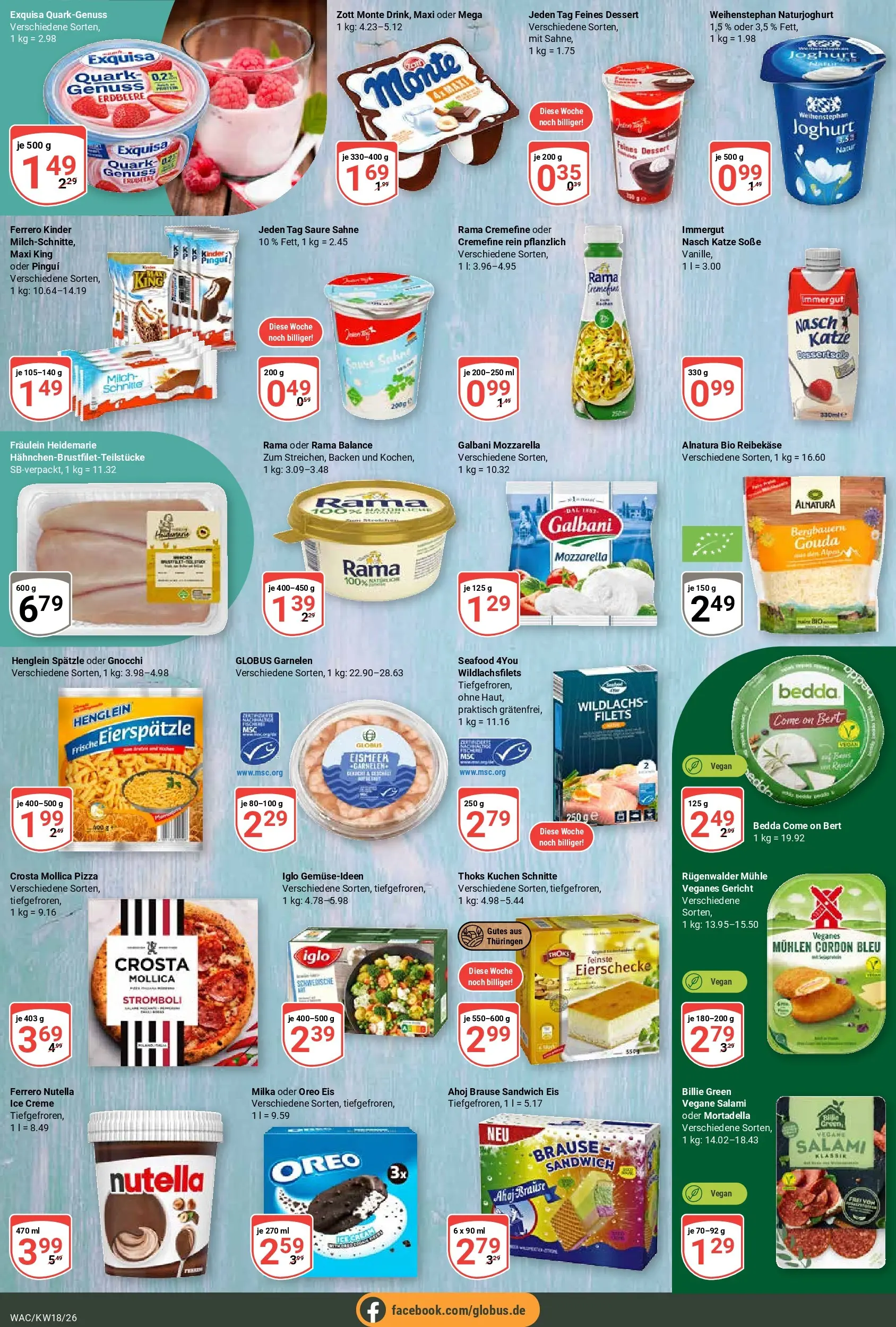 Globus Prospekt Markkleeberg	 (ab 27.04.2026) » Angebote online | Seite: 14 | Produkte: Joghurt, Iglo, Milka, Exquisa