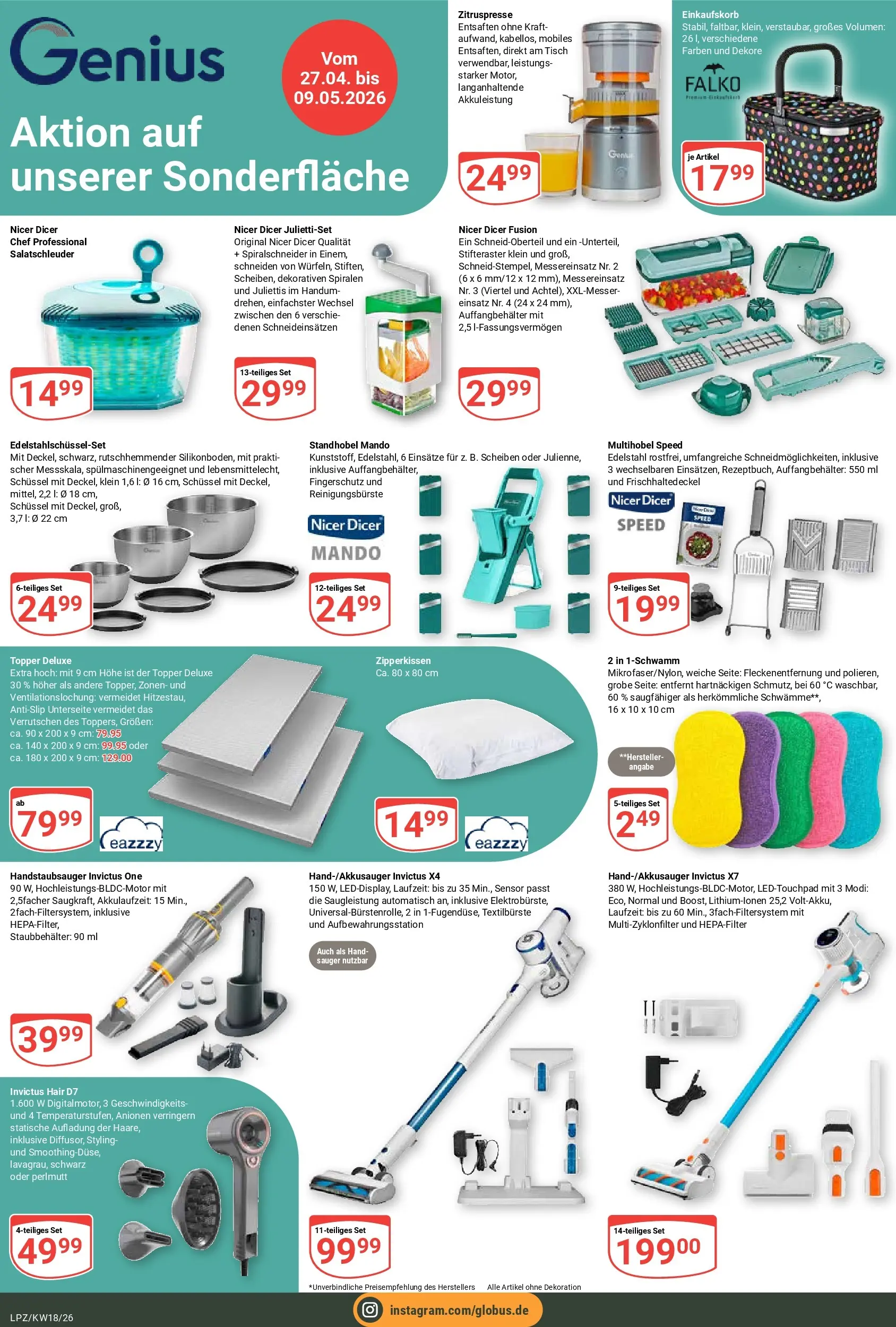 Globus Prospekt Leipzig	 (ab 27.04.2026) » Angebote online | Seite: 21 | Produkte: Tisch, Topper